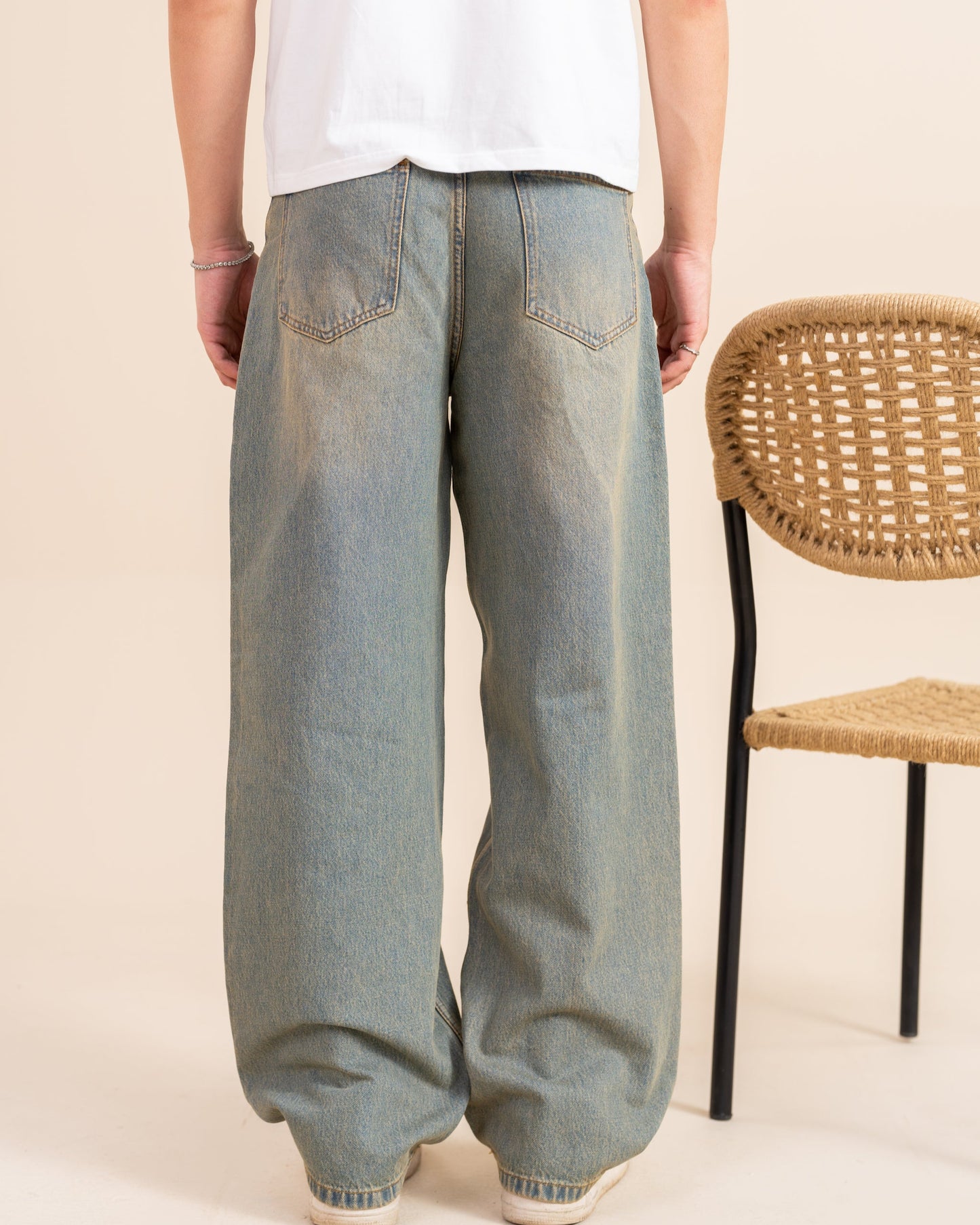 Sand Blue Wide Leg