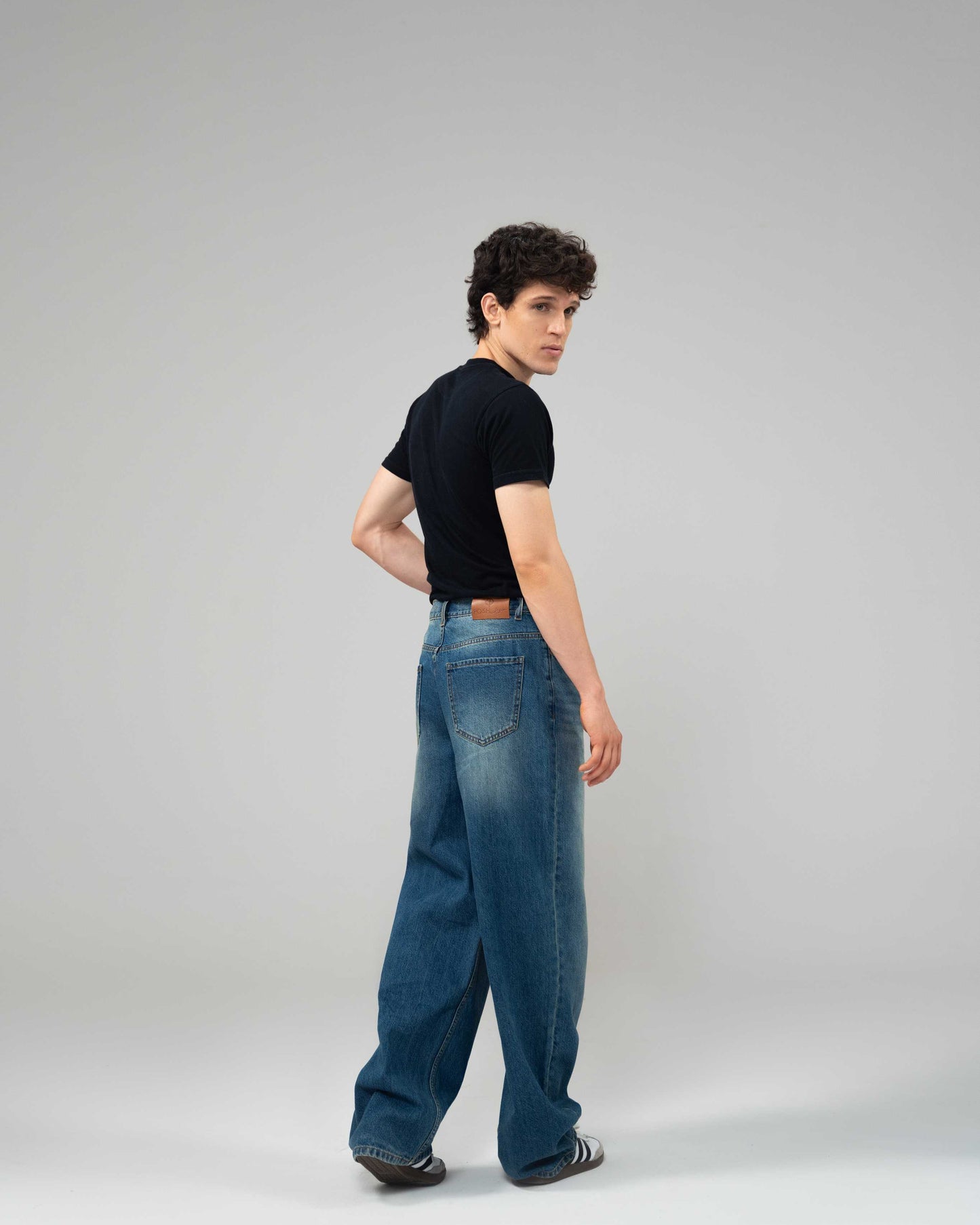Medium Blue Wide Leg
