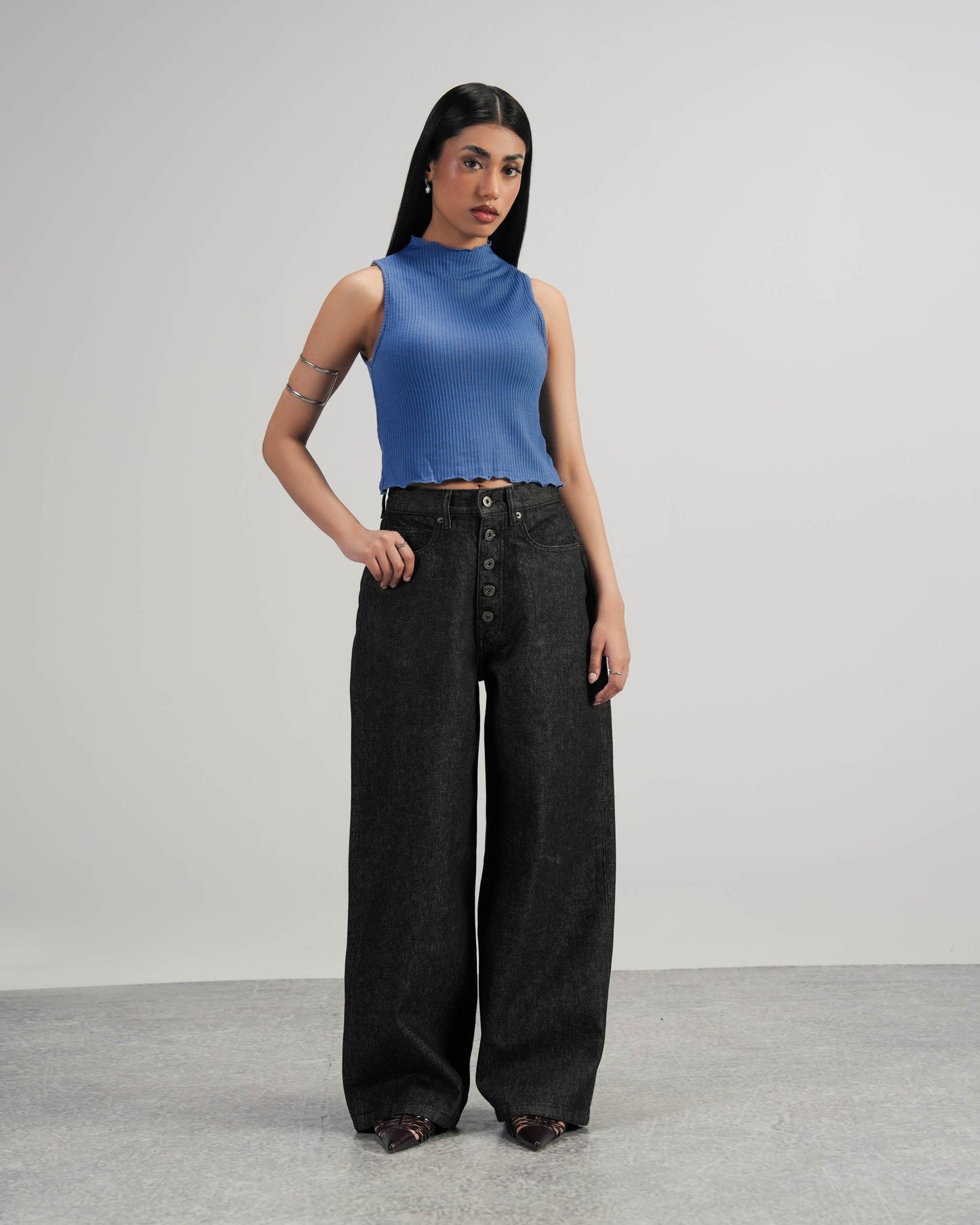 Raw Black Wide Leg V2