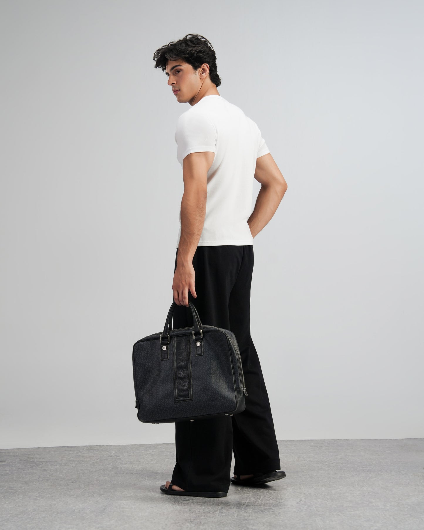 Black Pleated Sweatpants