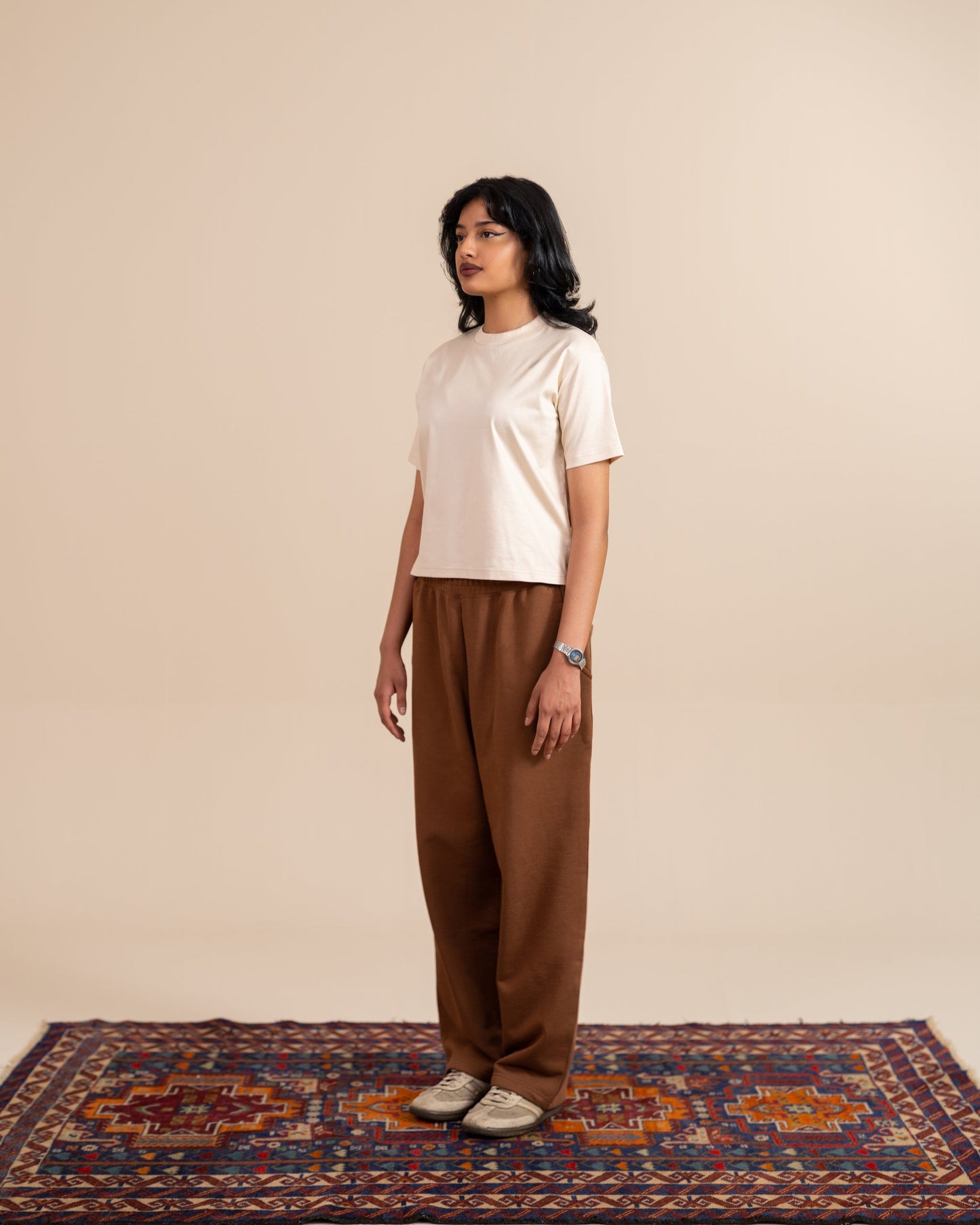 Brown Wide Leg Sweatpants
