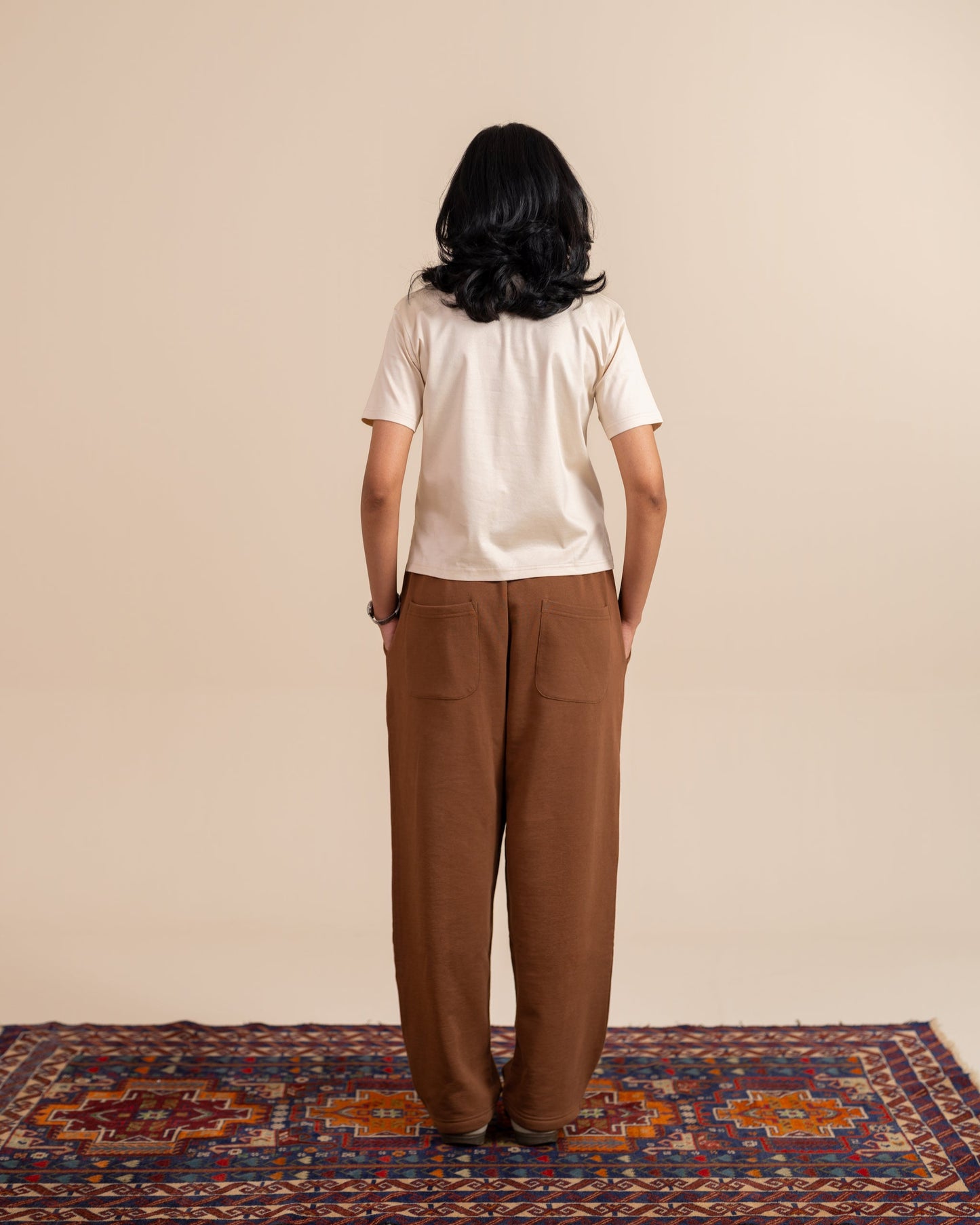 Brown Wide Leg Sweatpants