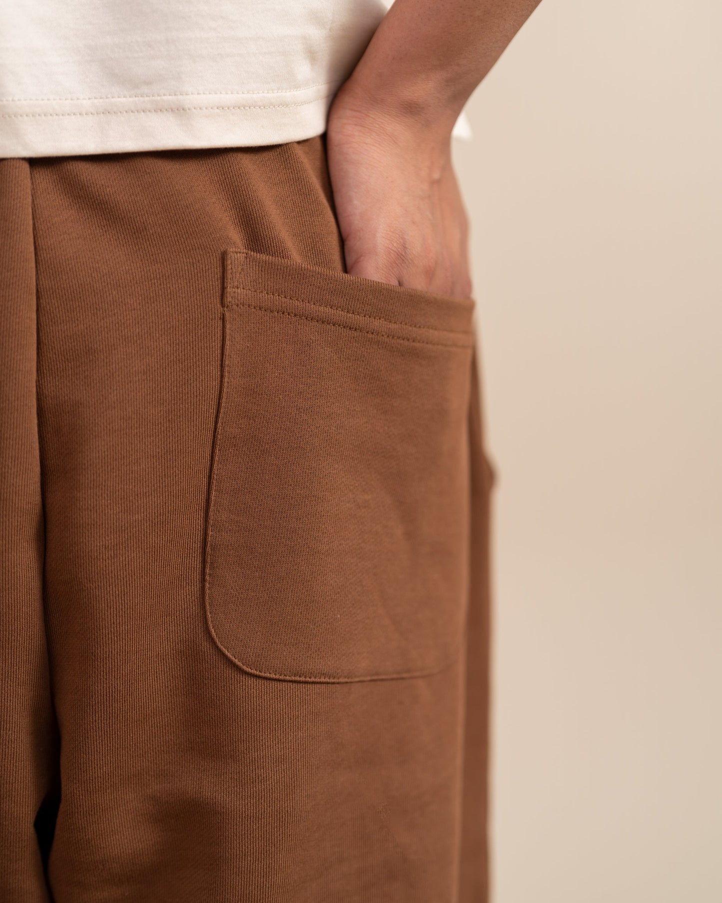 Brown Wide Leg Sweatpants