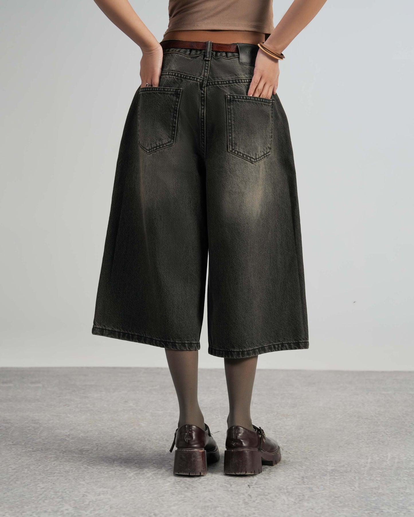 Vintage Black Jorts