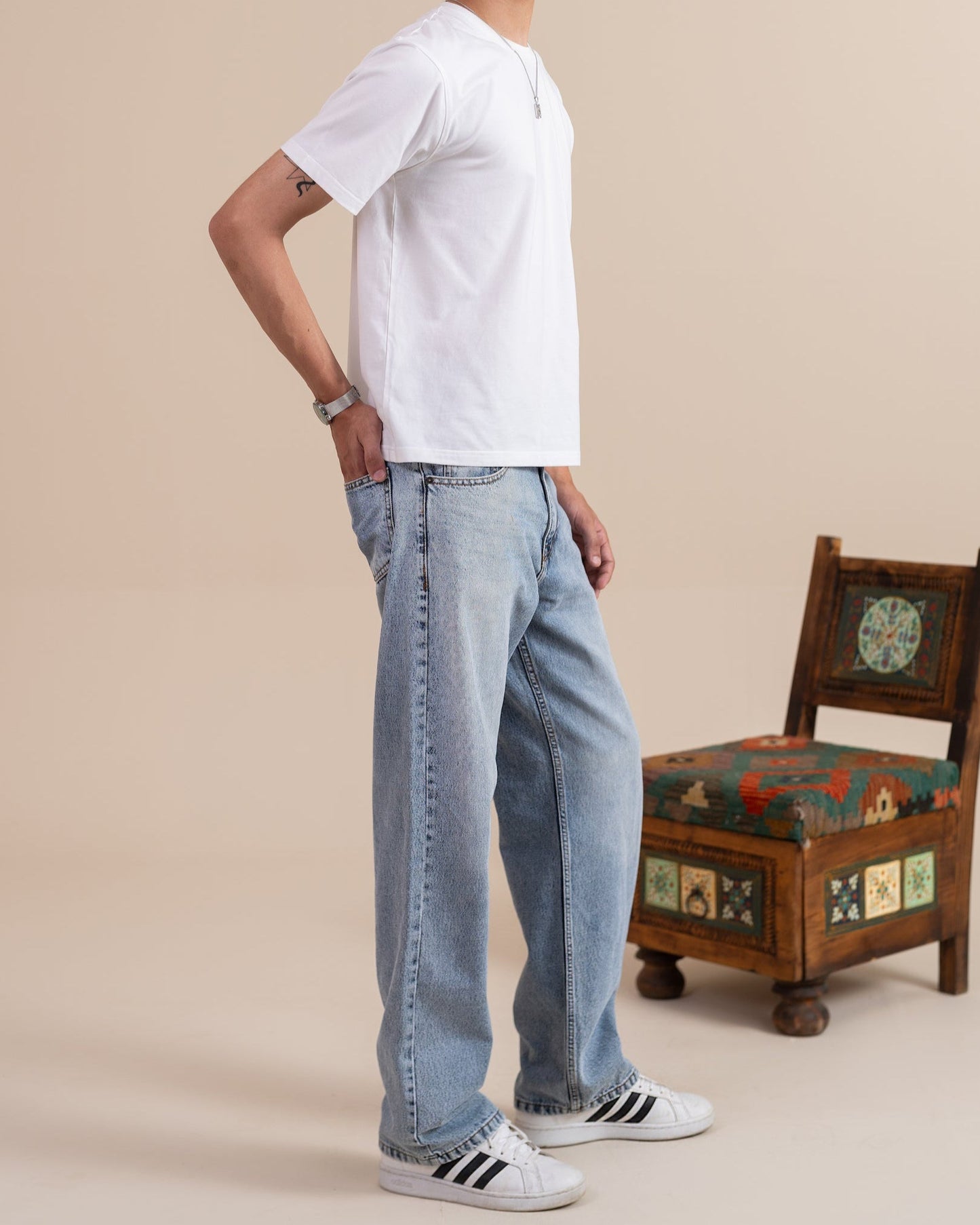 Light Blue Straight Leg