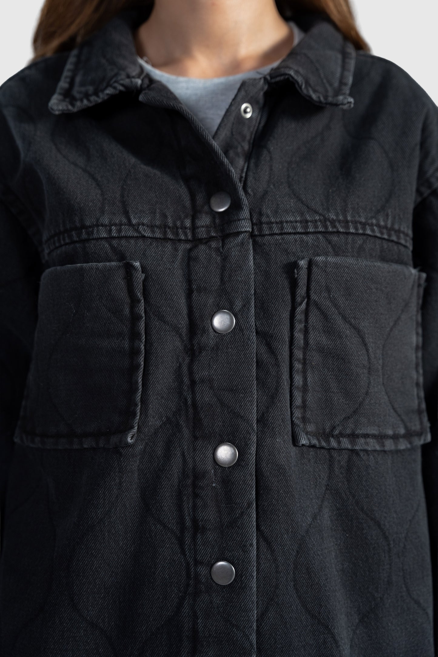 Quilted Denim Jacket