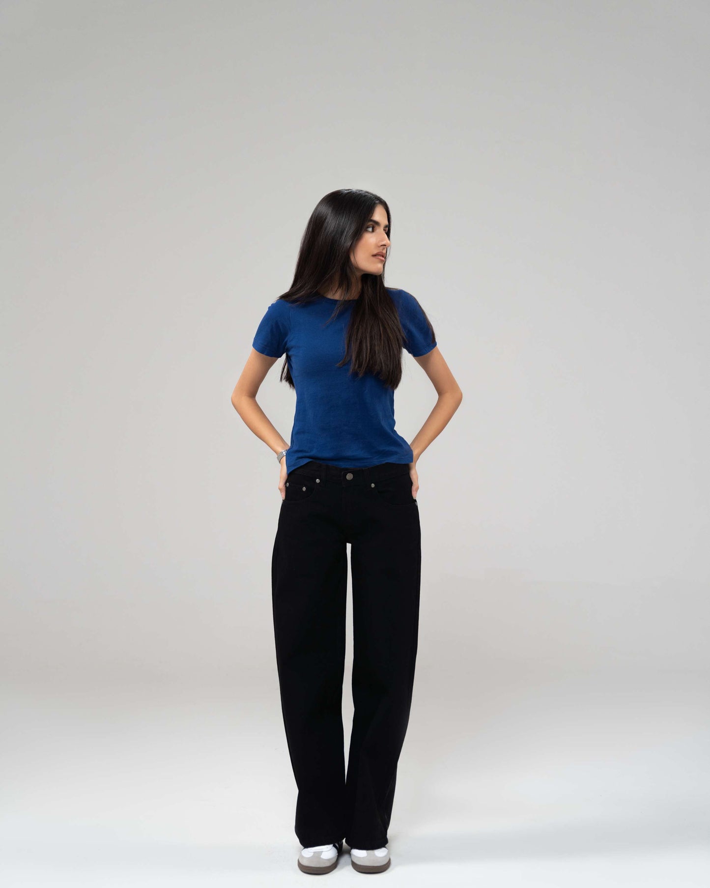 Jet Black Straight Leg (Low Rise)
