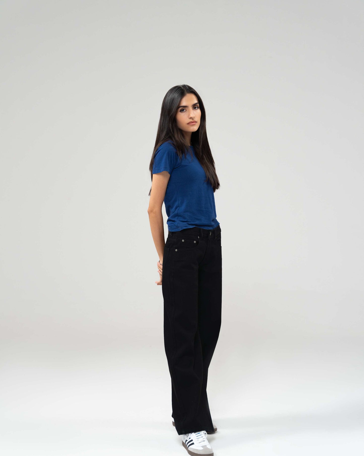 Jet Black Straight Leg (Low Rise)
