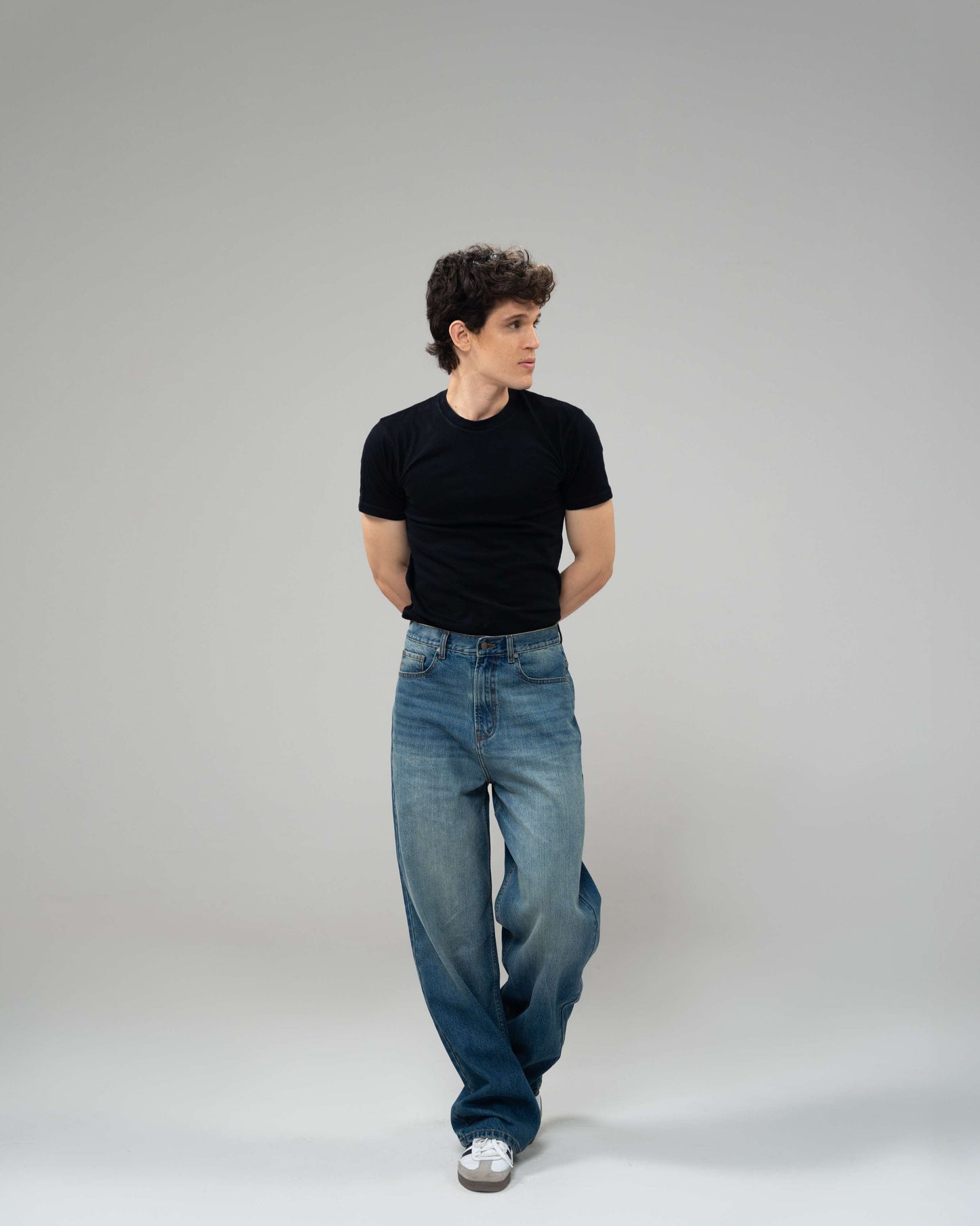 Medium Blue Wide Leg