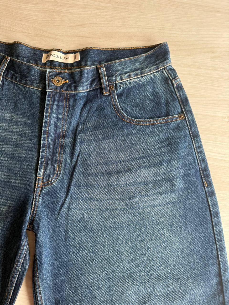 Dark Blue Wide Leg (Low Rise) - The Imperfect Edit