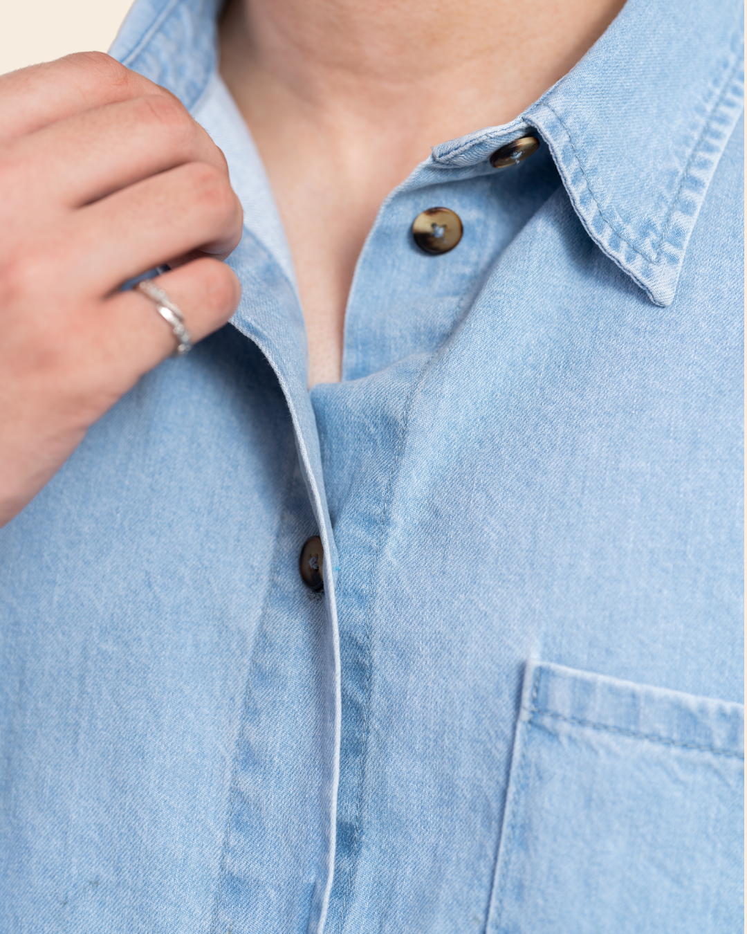 Light Blue Button-Up