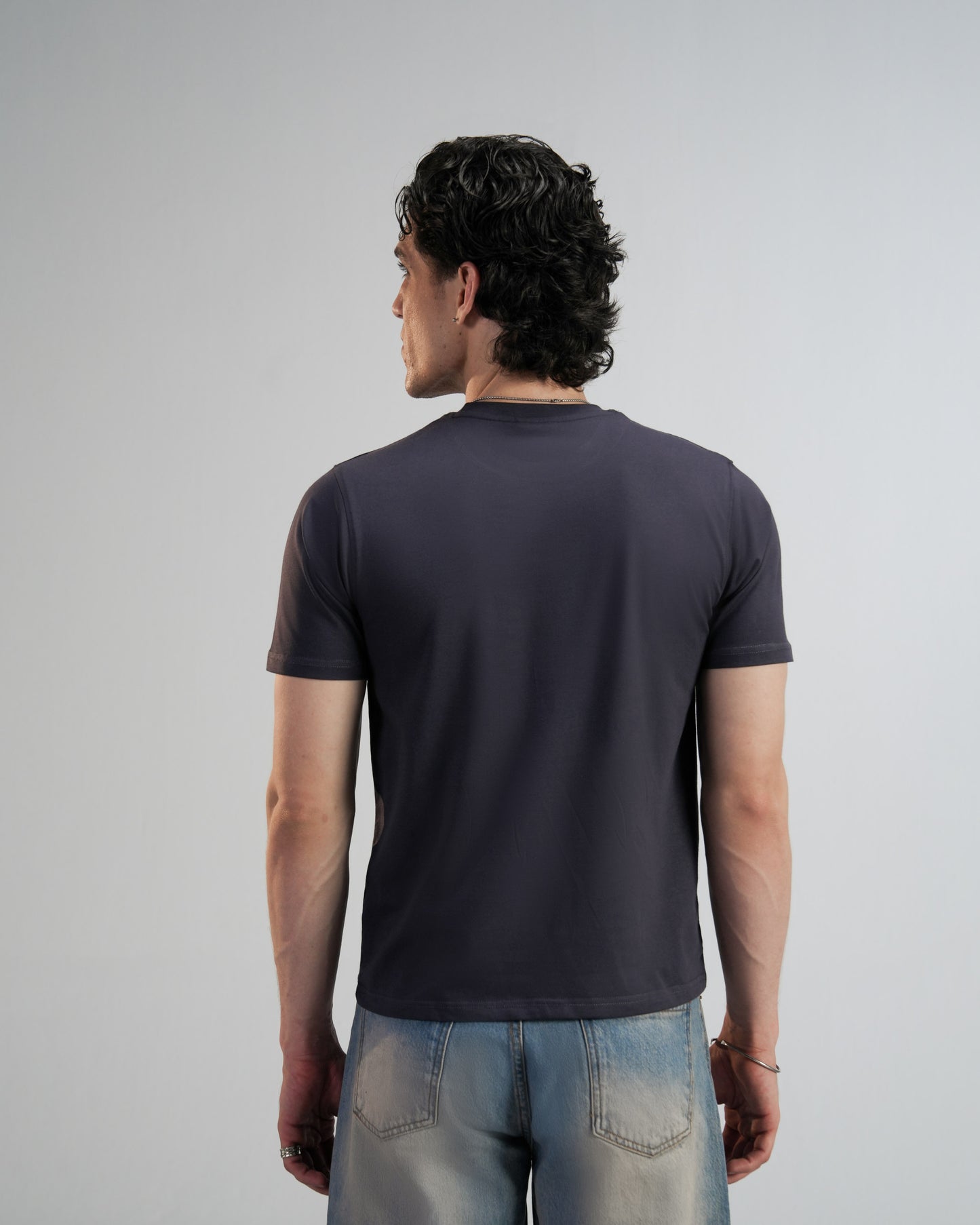Charcoal Baby Tee Men