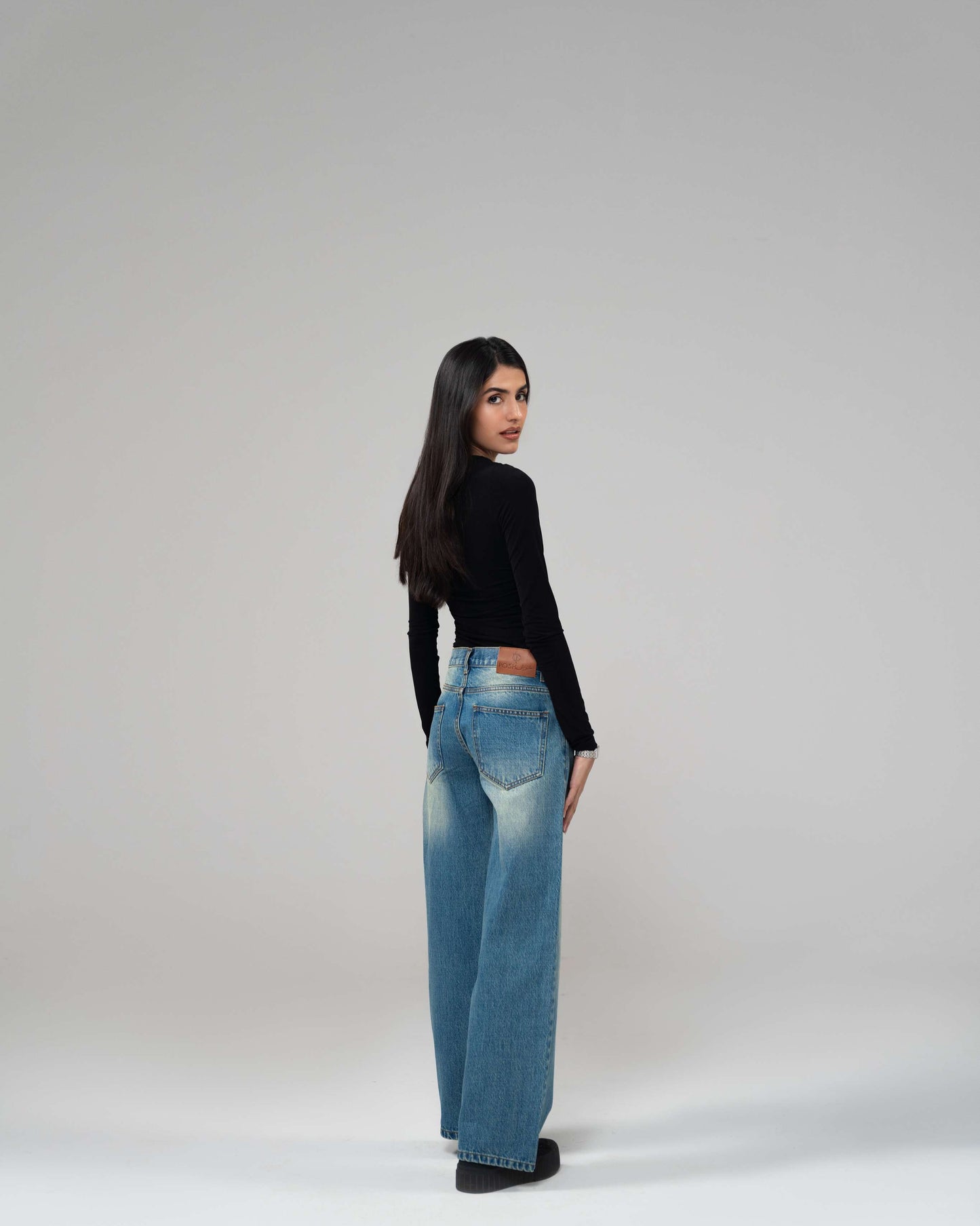 Light Blue Straight Leg (Low Rise)