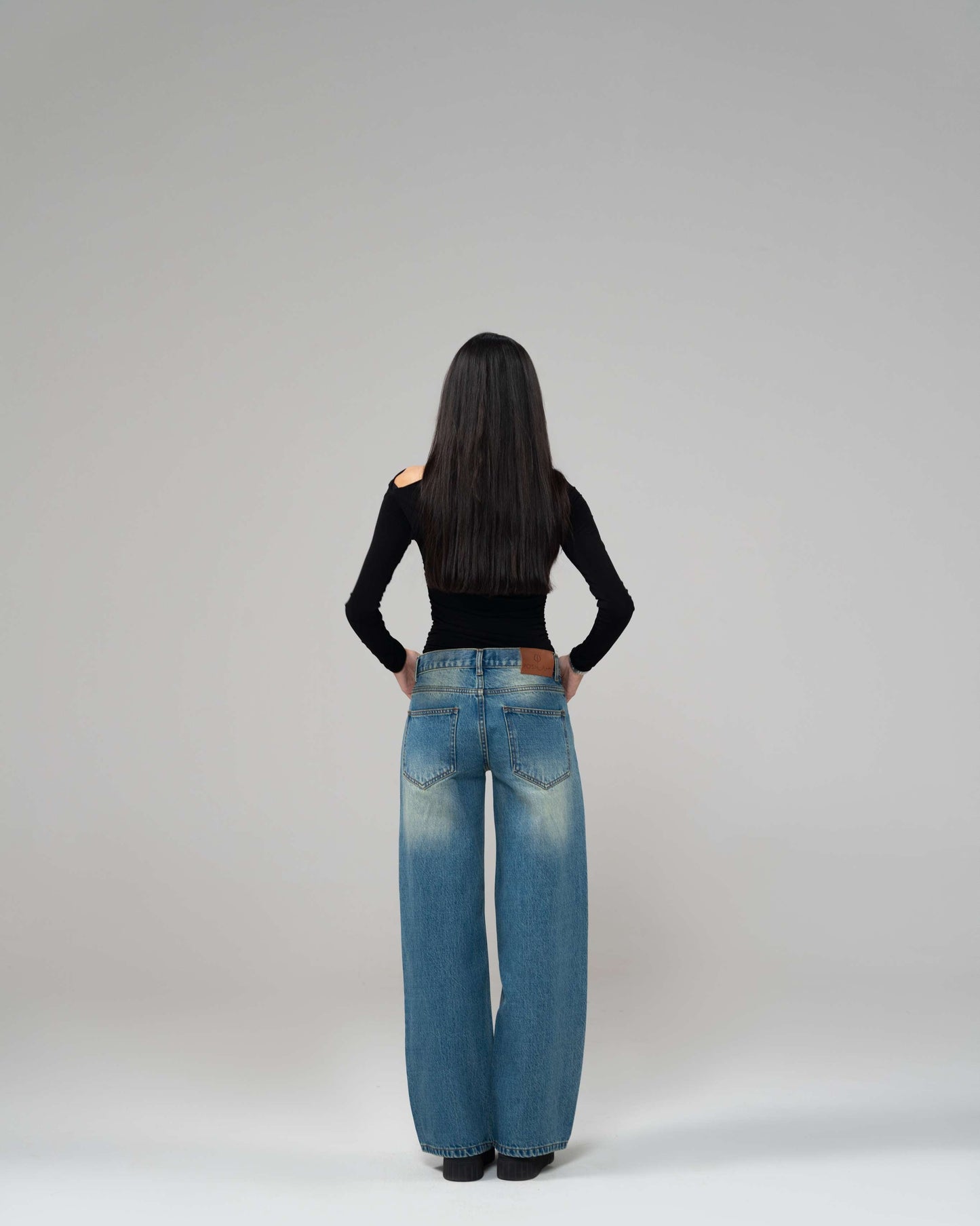 Light Blue Straight Leg (Low Rise)