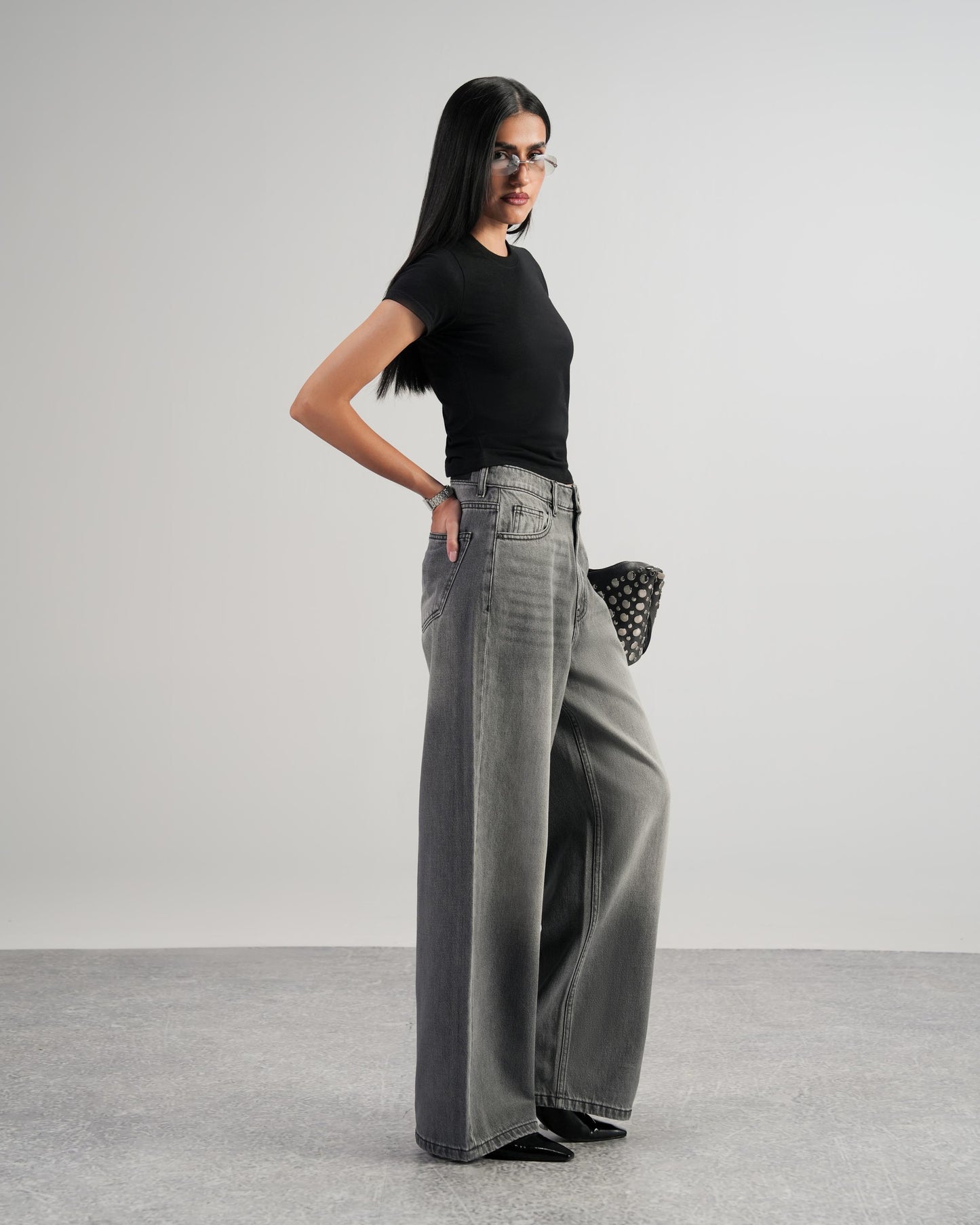 Grey Wide Leg Women - The Imperfect Edit