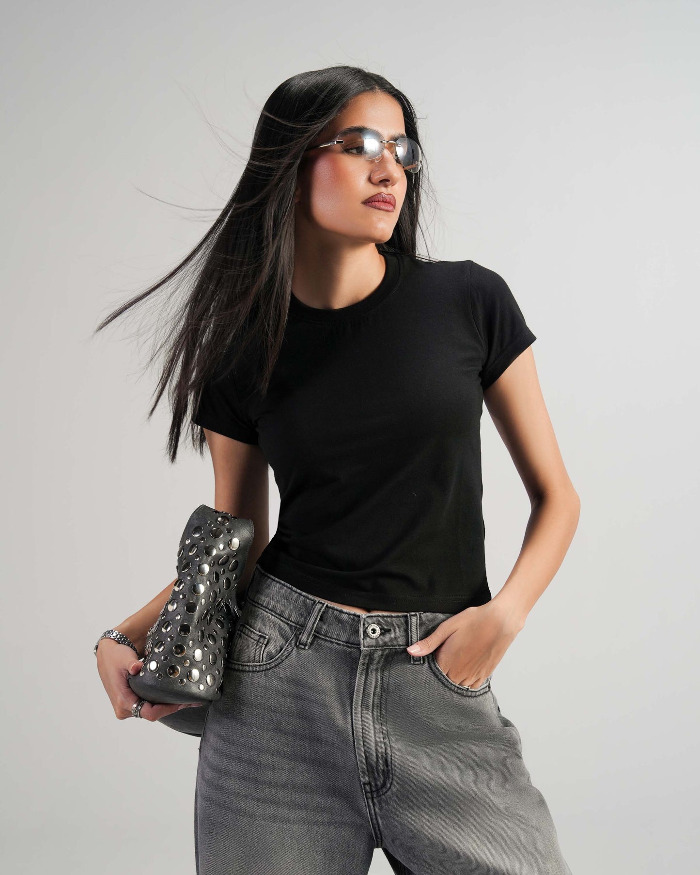 Grey Wide Leg Women