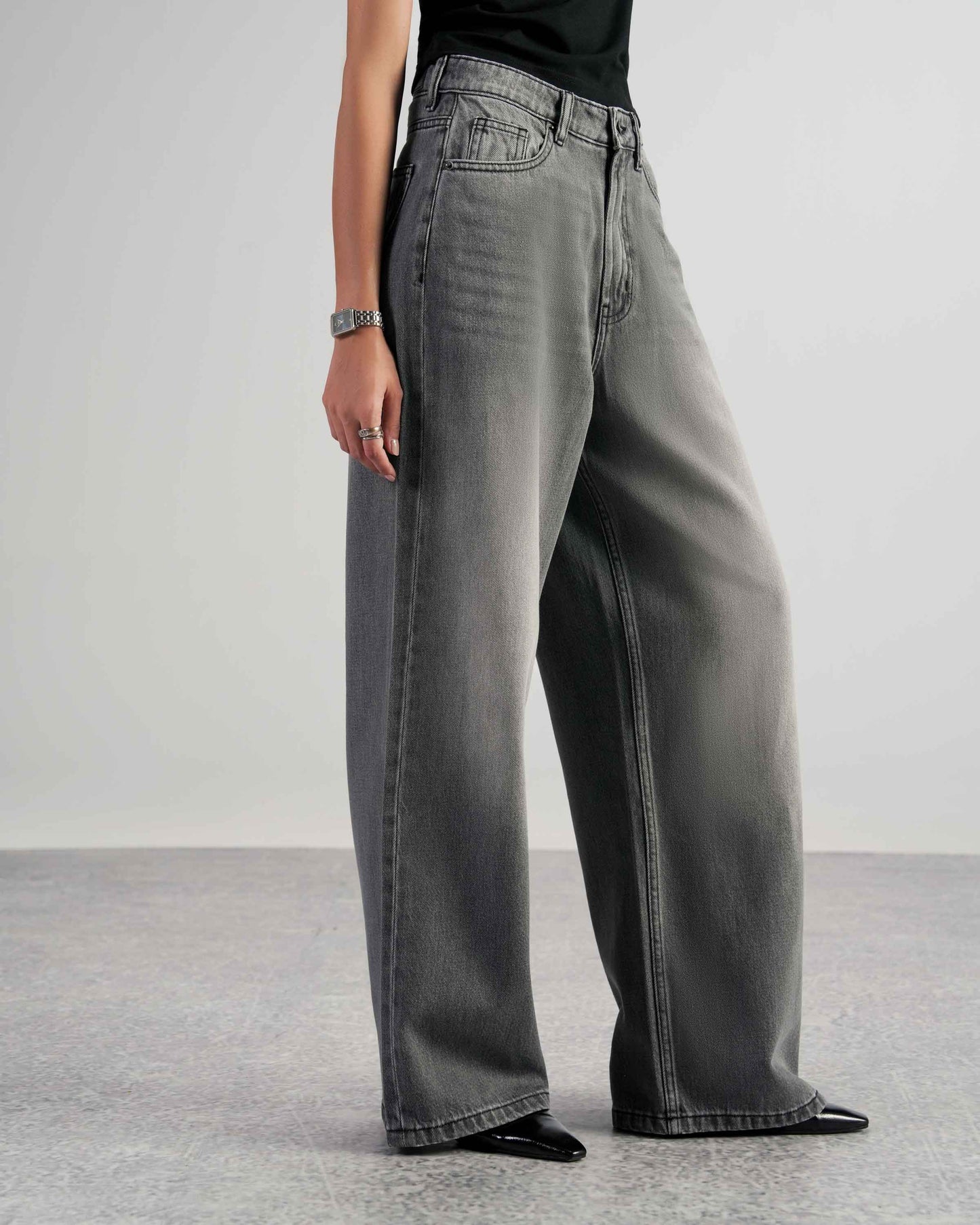 Grey Wide Leg Women - The Imperfect Edit