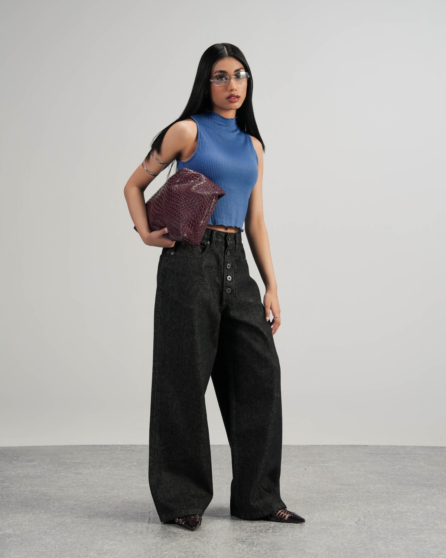 Raw Black Wide Leg V2