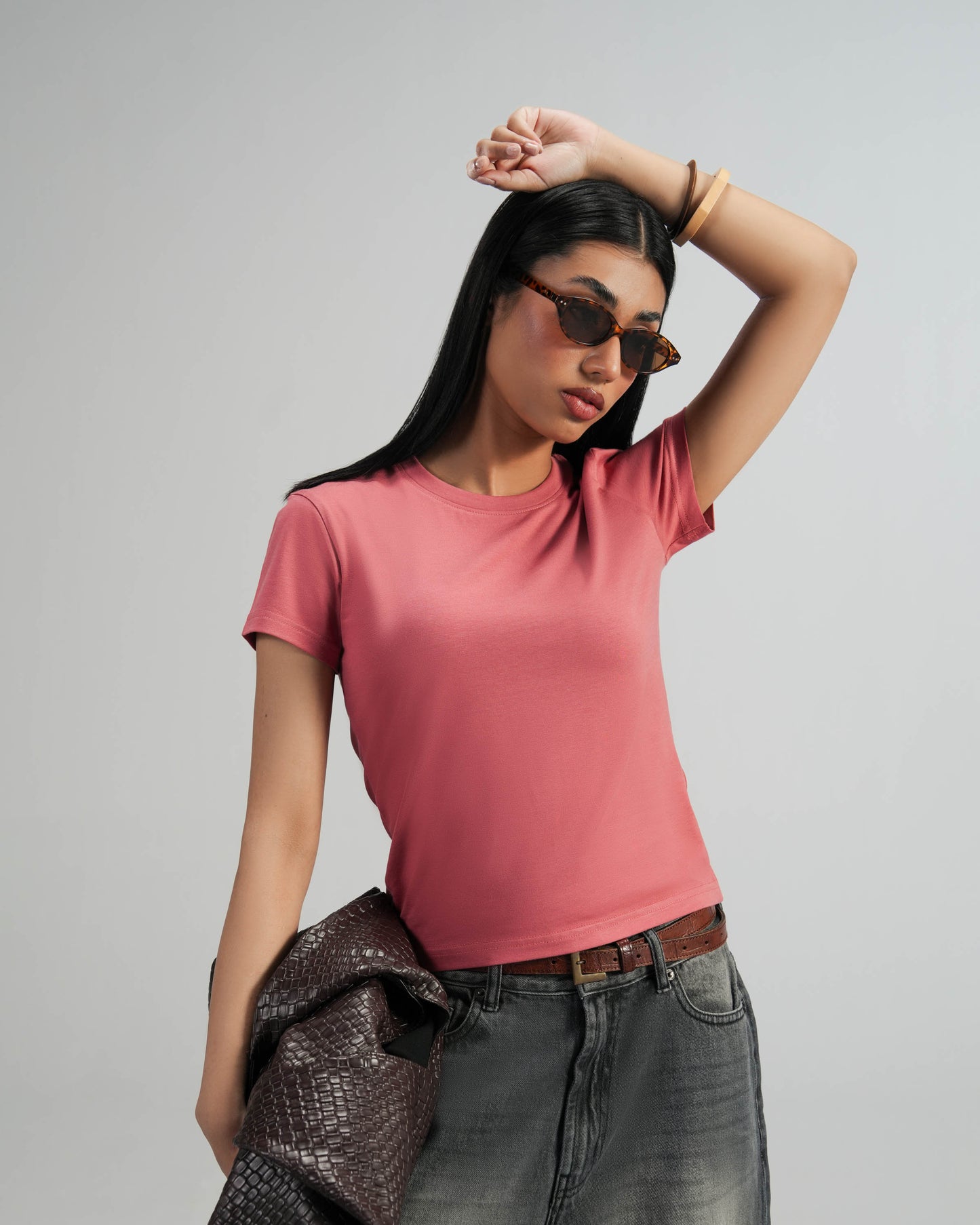 Coral Baby Tee Women V2