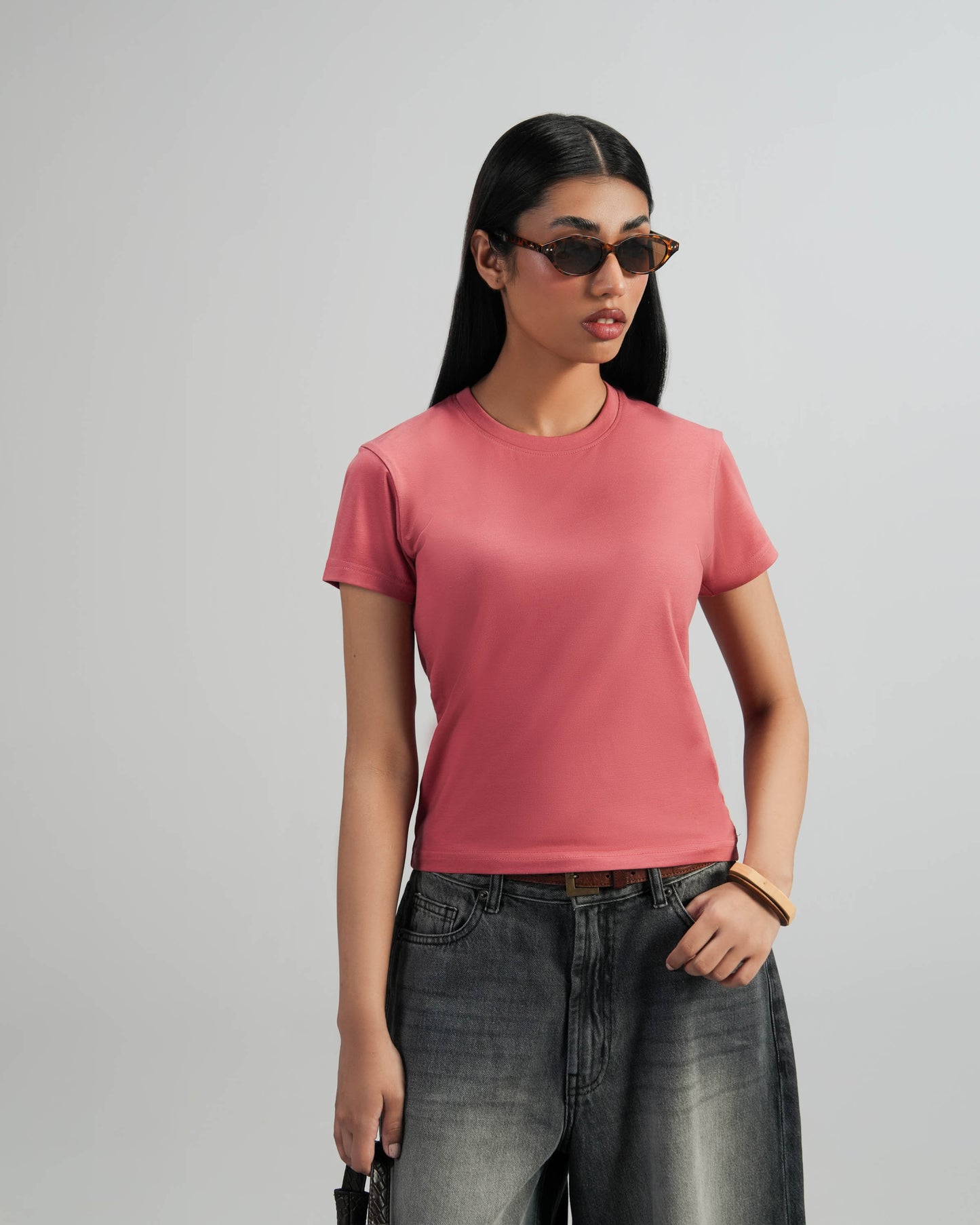 Coral Baby Tee Women V2