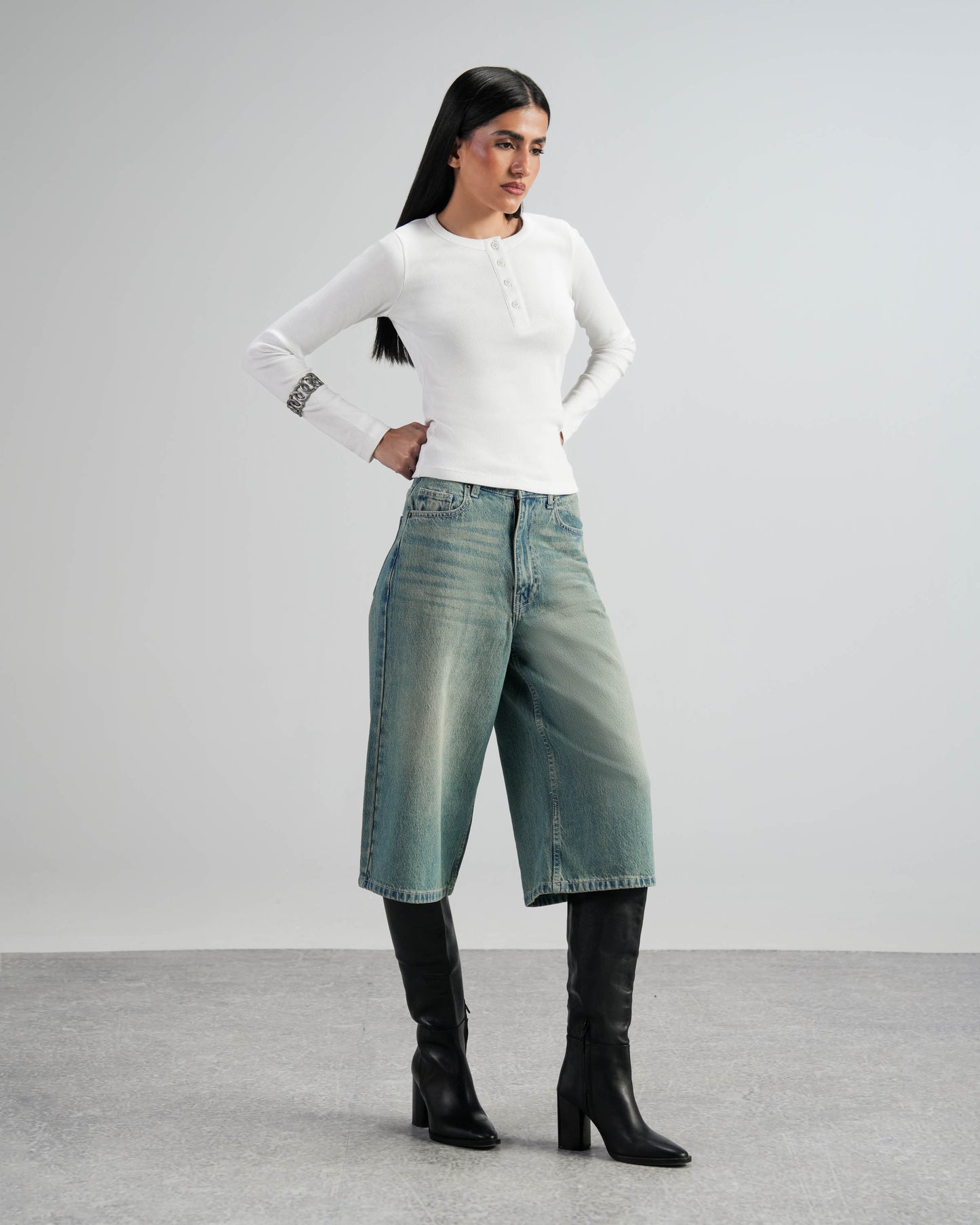 Vintage Blue Jorts - The Imperfect Edit