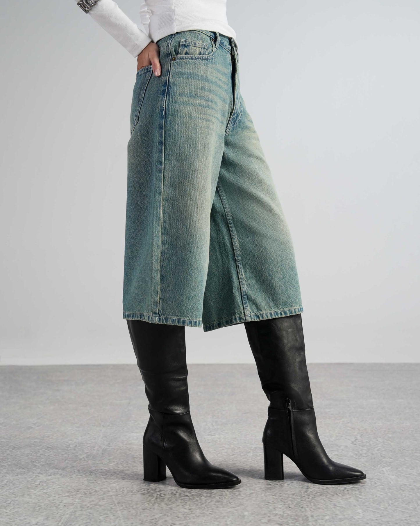 Vintage Blue Jorts - The Imperfect Edit