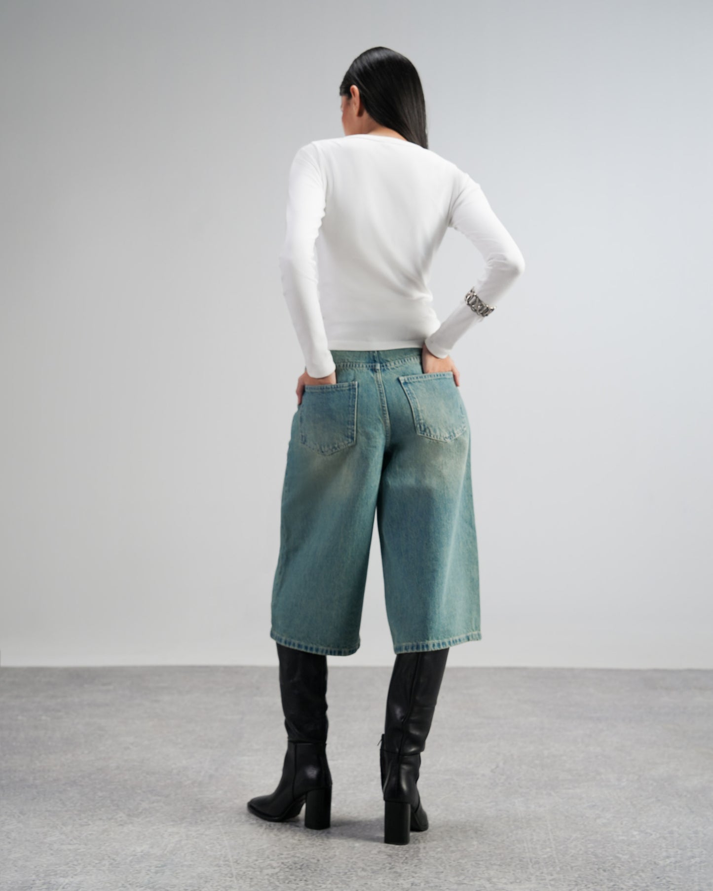 Vintage Blue Jorts - The Imperfect Edit
