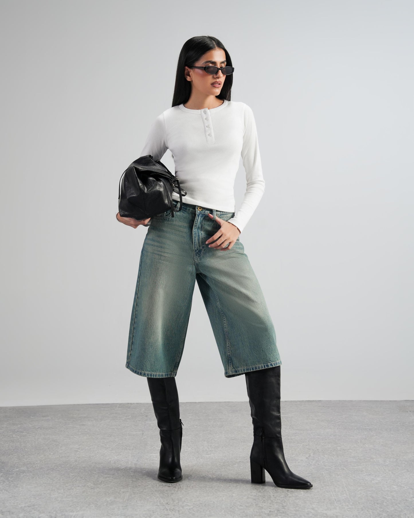 Vintage Blue Jorts - The Imperfect Edit