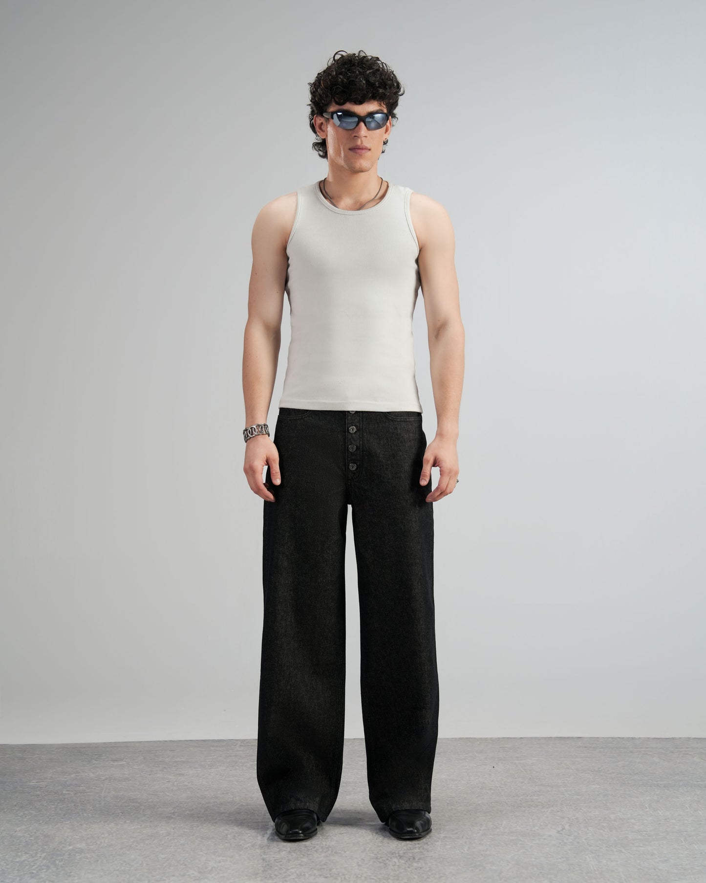 Raw Black Wide Leg V2