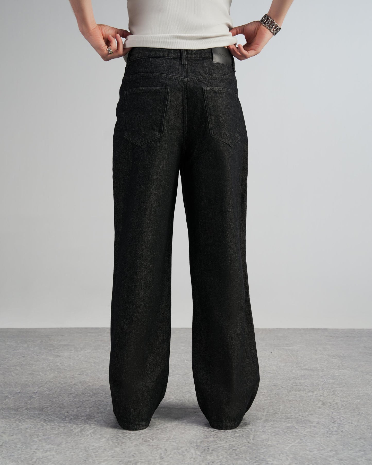 Raw Black Wide Leg V2