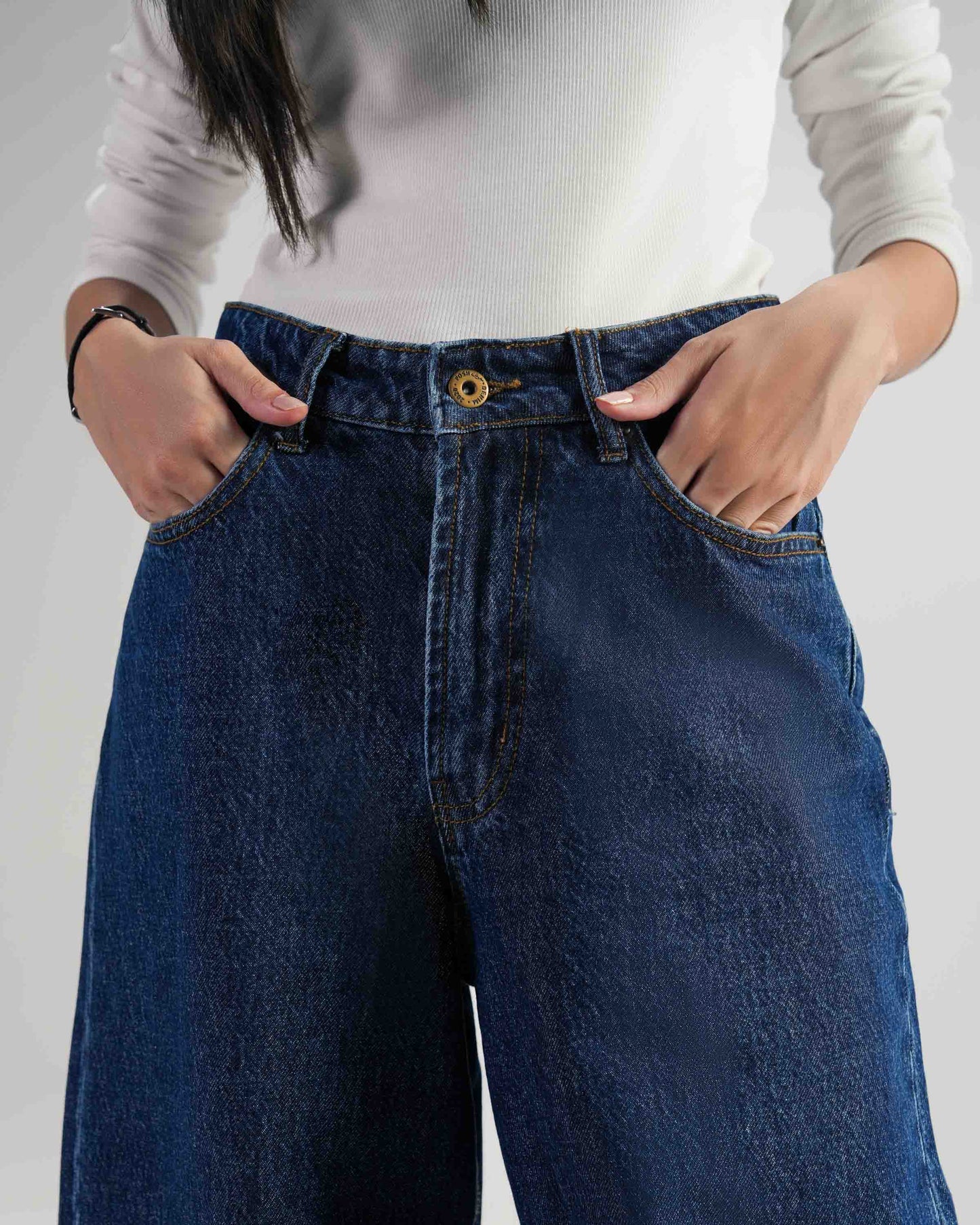 Deep Blue Wide Leg Women - The Imperfect Edit