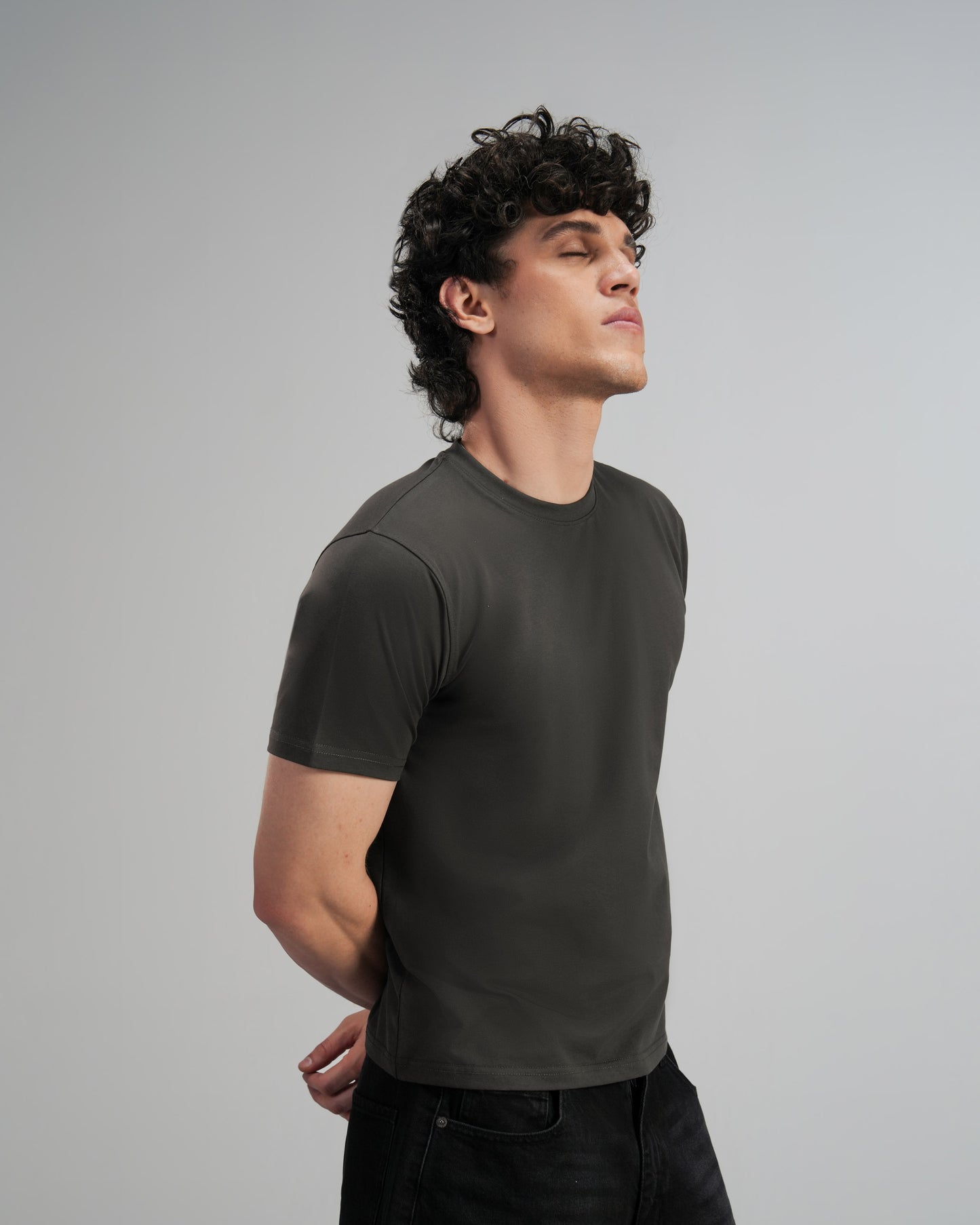 Charcoal Baby Tee Men