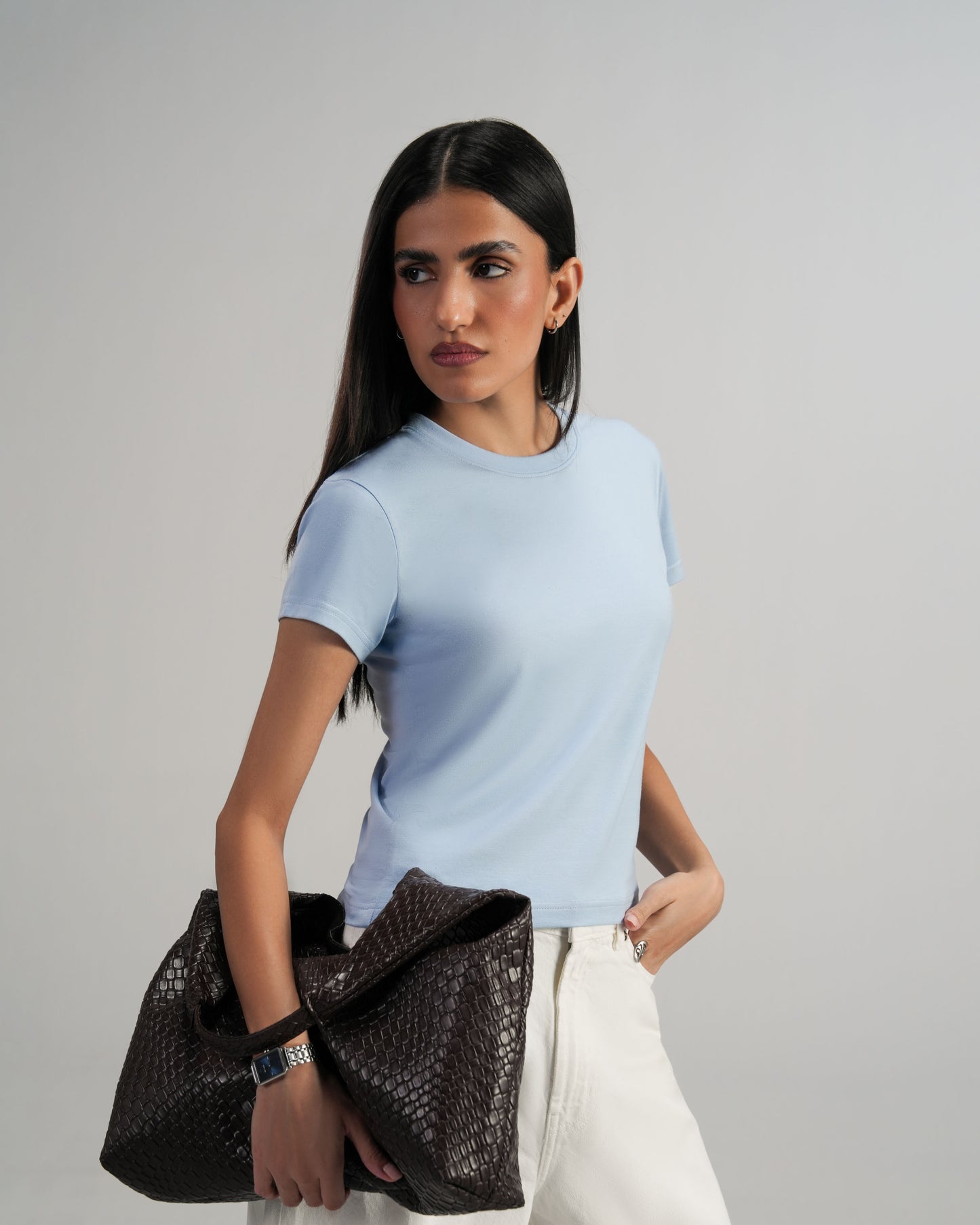 Blue Baby Tee Women
