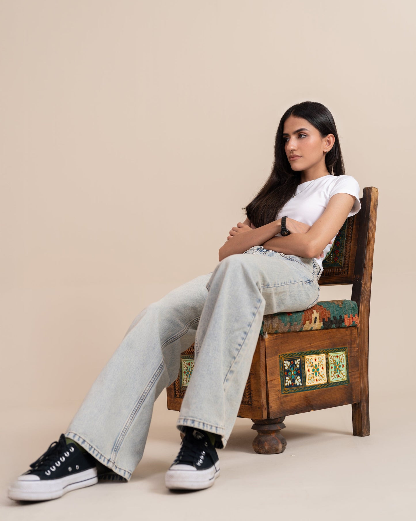 Frosty Blue Straight Leg (Low Rise)