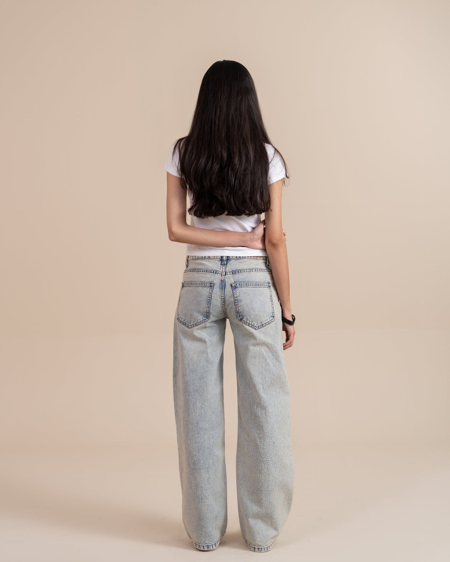 Frosty Blue Straight Leg (Low Rise)