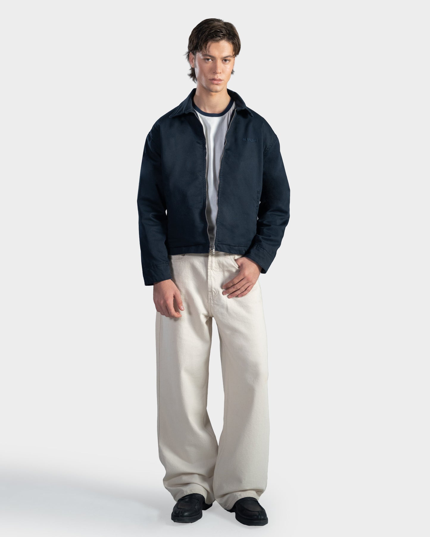 Navy Harrington Jacket