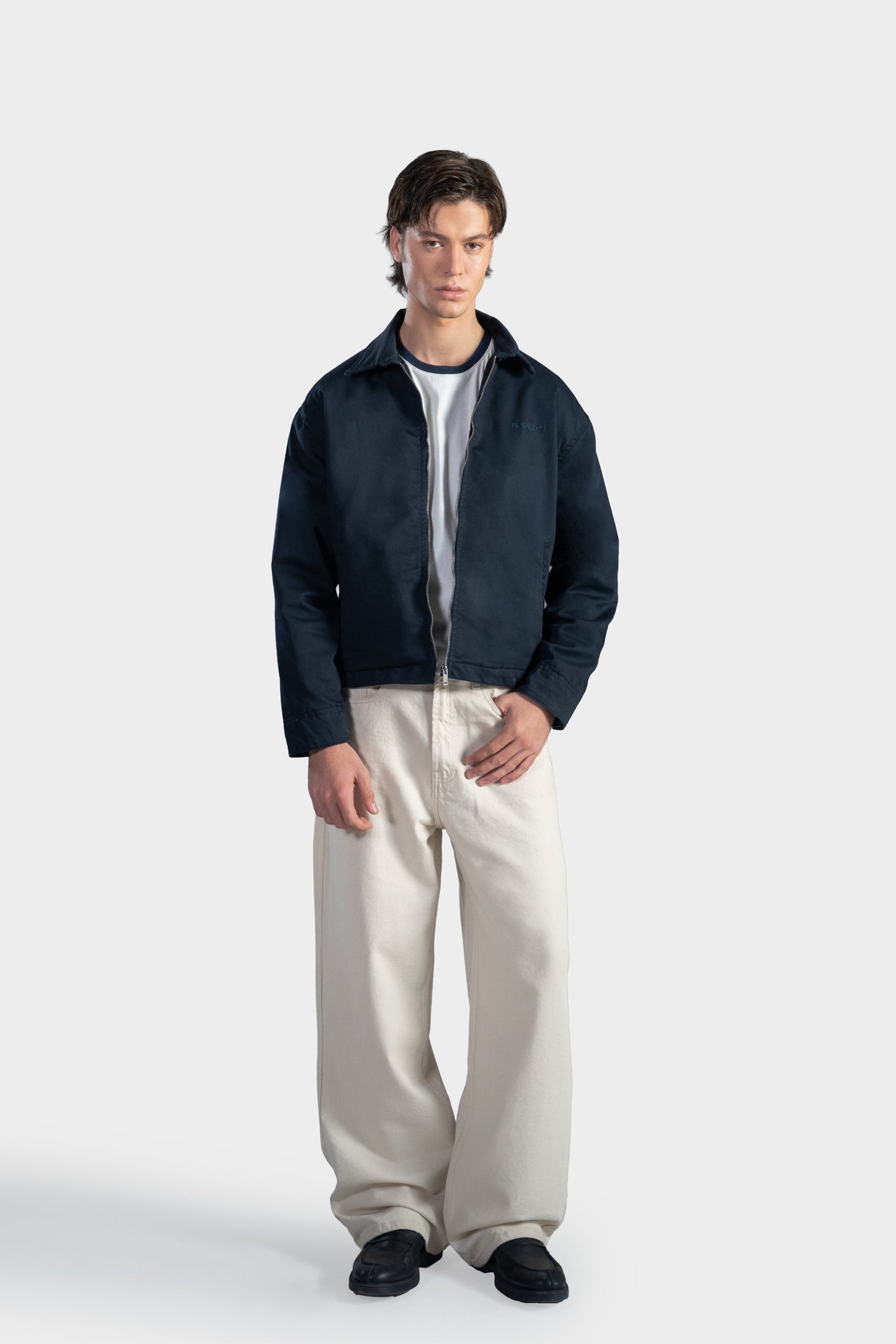 Navy Harrington Jacket