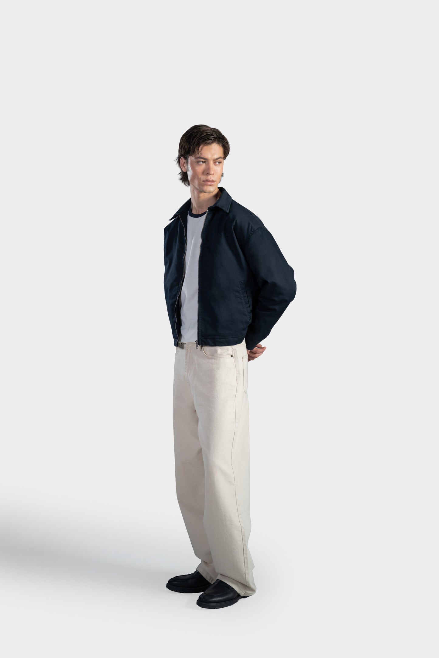 Navy Harrington Jacket