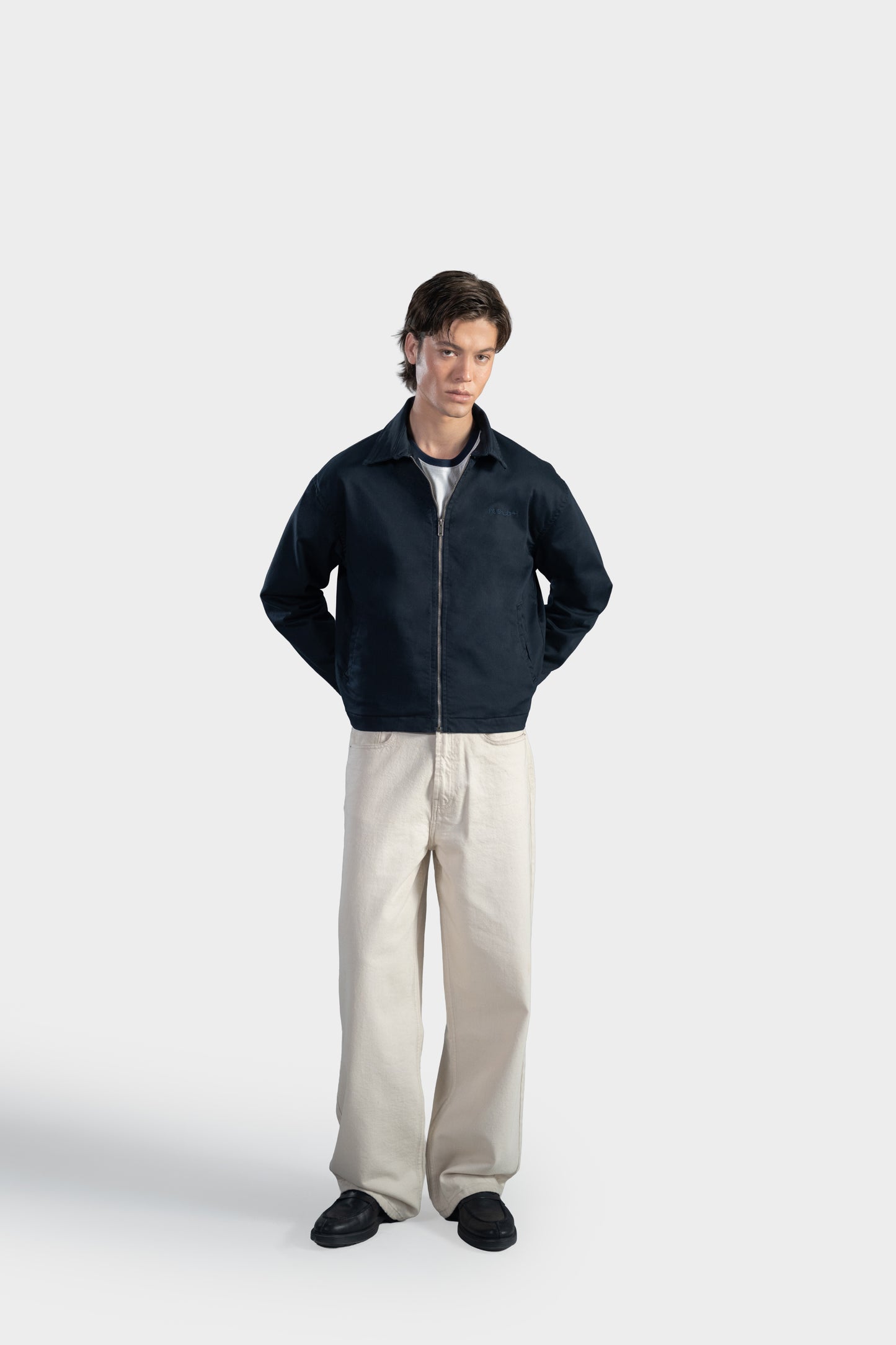 Navy Harrington Jacket