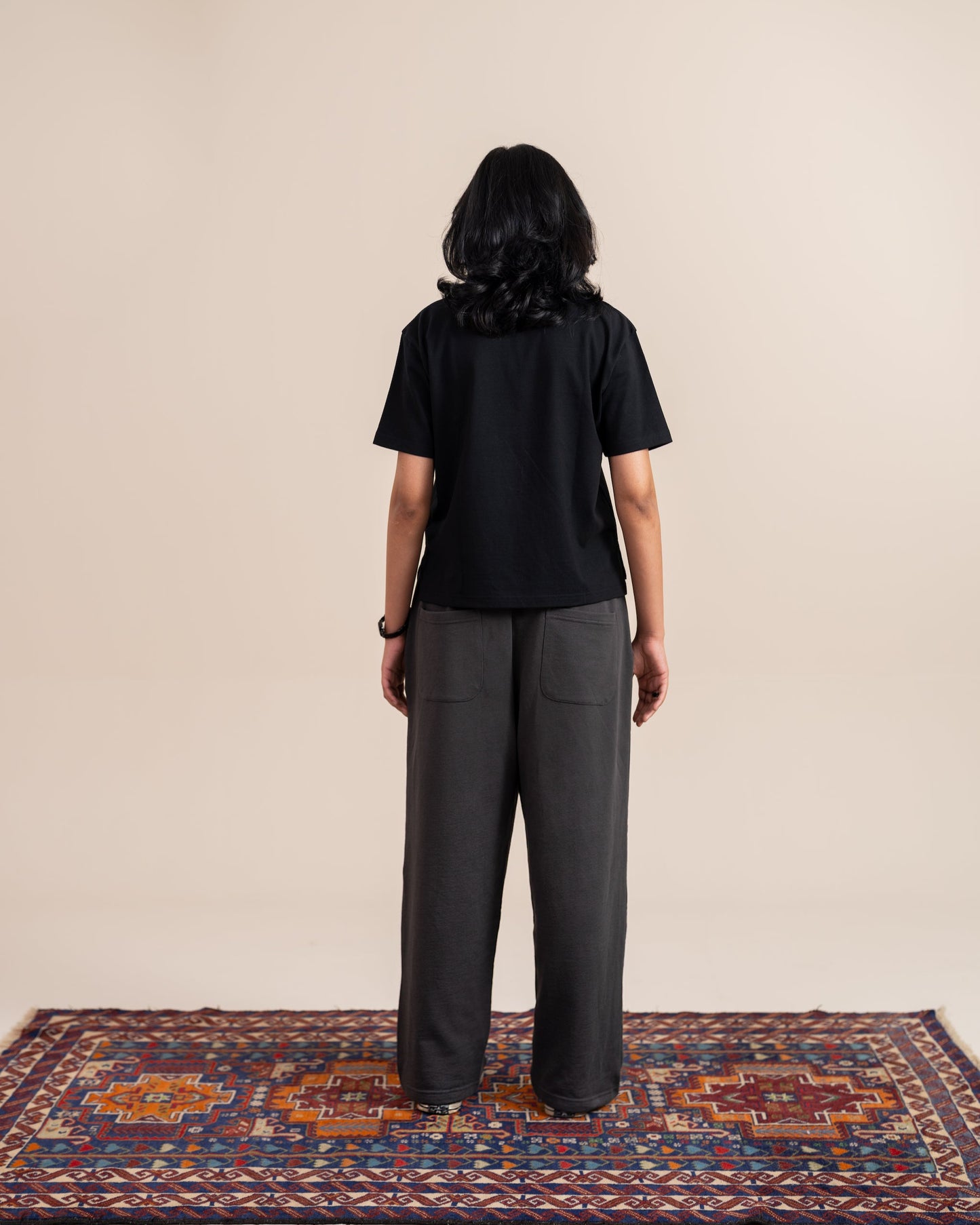 Charcoal Wide Leg Sweatpants