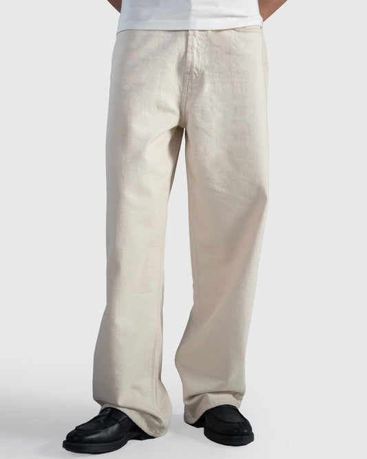 Ecru Wide Leg - The Imperfect Edit