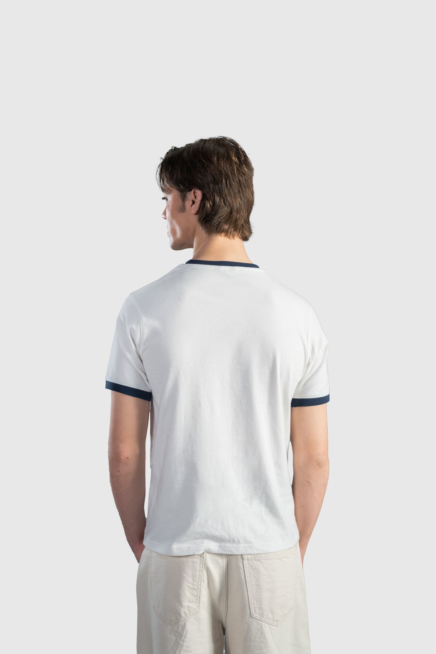 White Ringer Tee