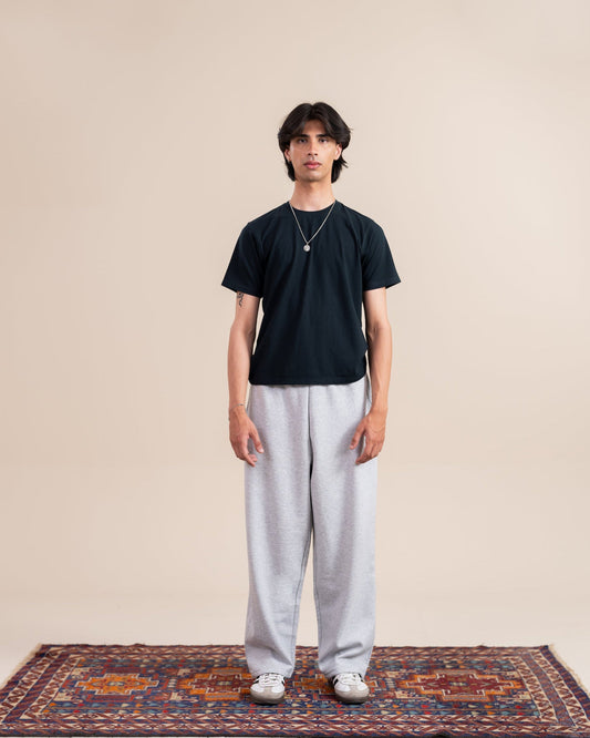 Grey Wide Leg Sweatpants
