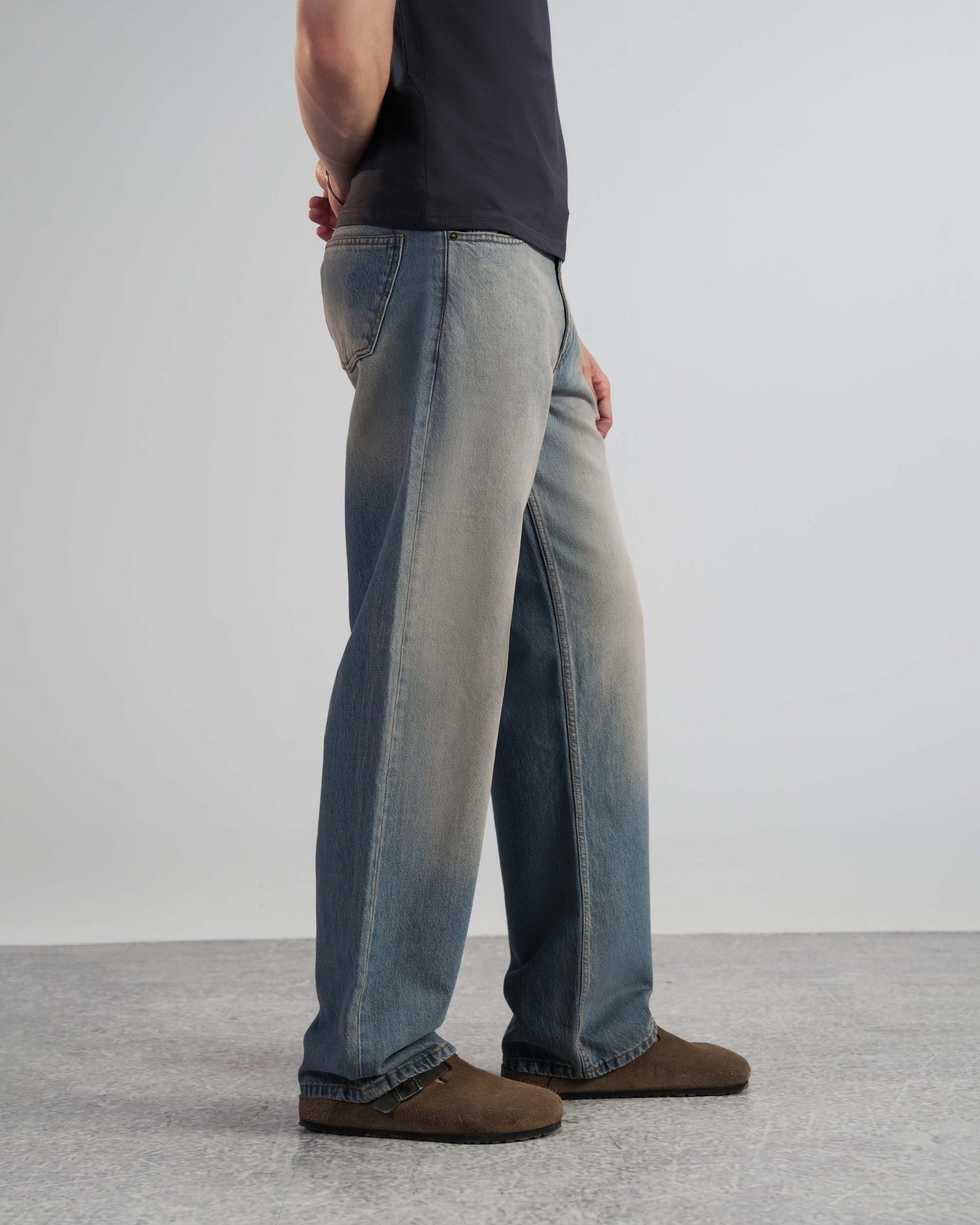 Faded Blue Straight Leg