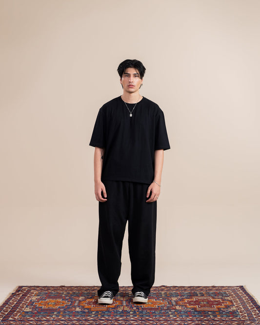 Black Wide Leg Sweatpants