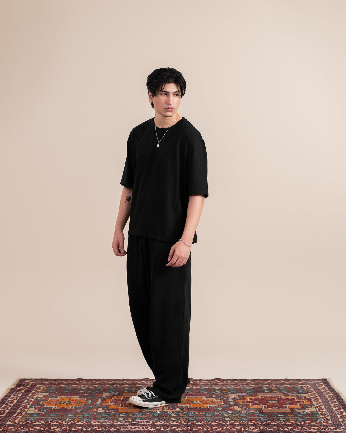 Black Wide Leg Sweatpants
