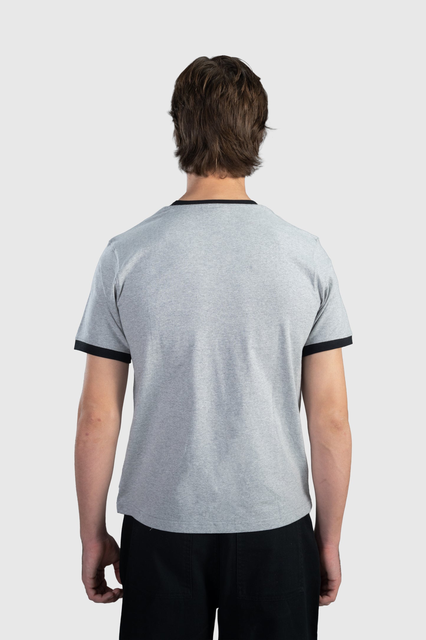 Grey Ringer Tee
