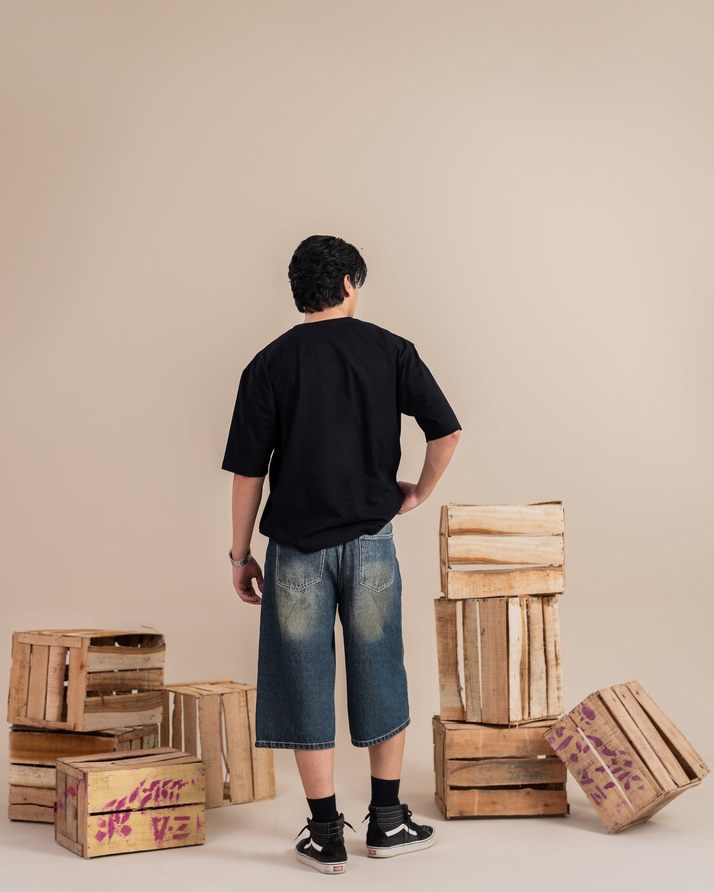 Dirty Blue Jorts