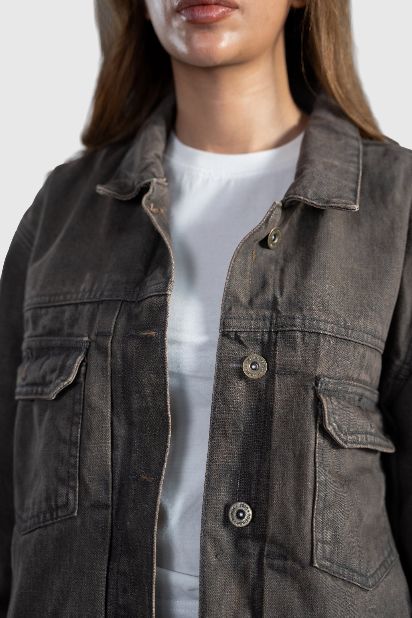 Ash Brown Denim Jacket