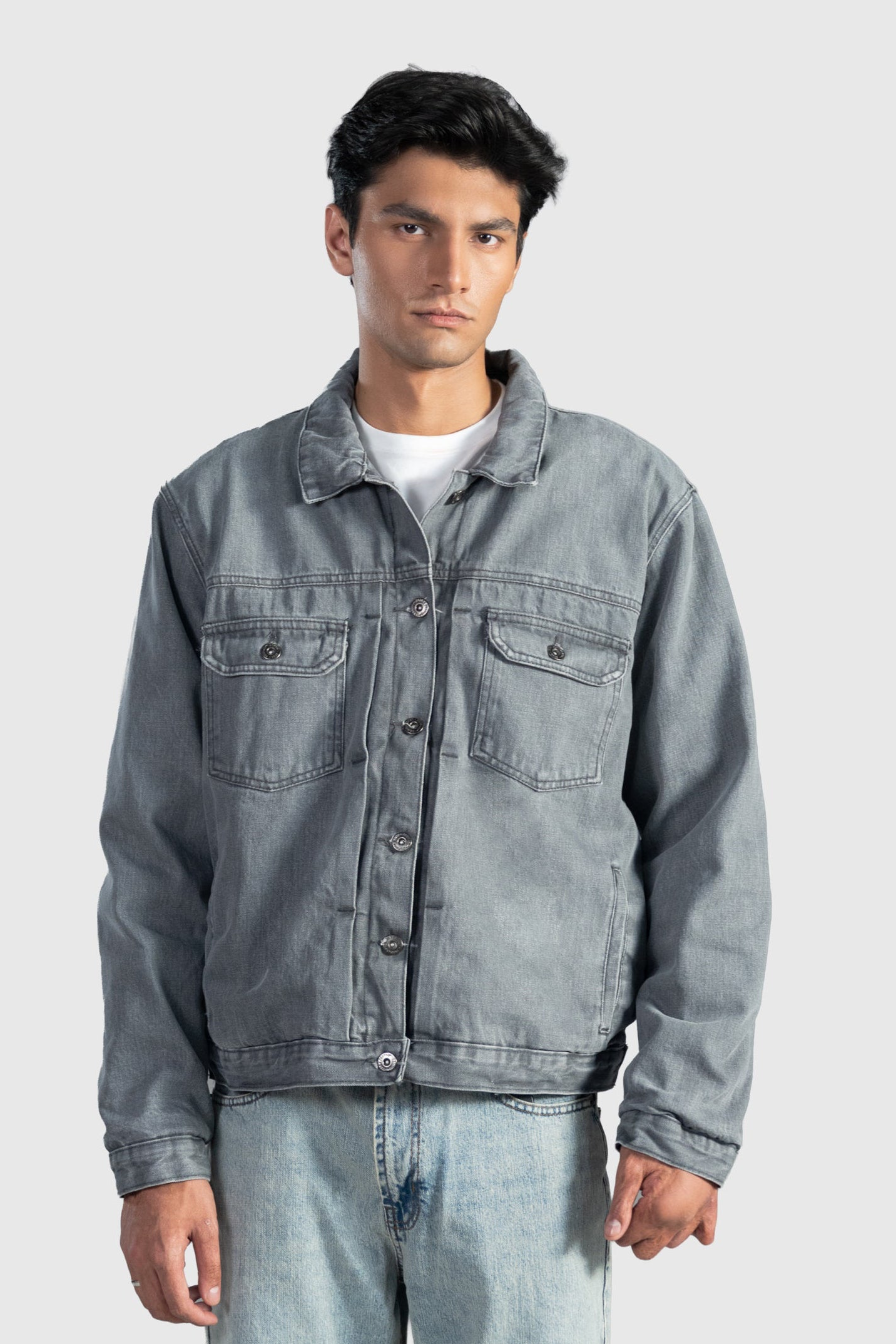 Grey Denim Jacket